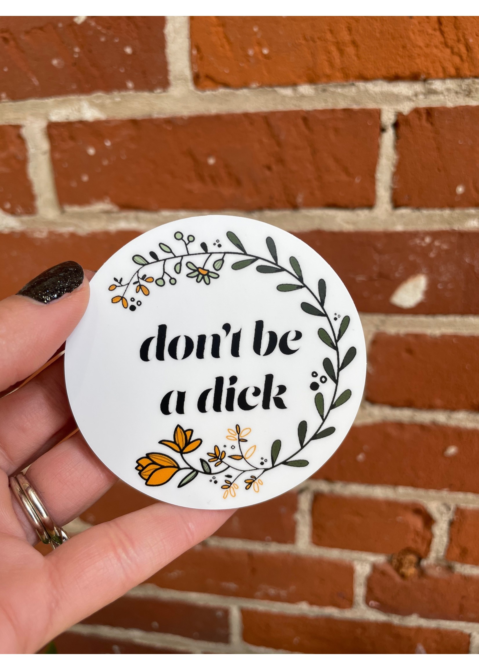 Tangled Up In Hue Sticker- Don't Be a Dick