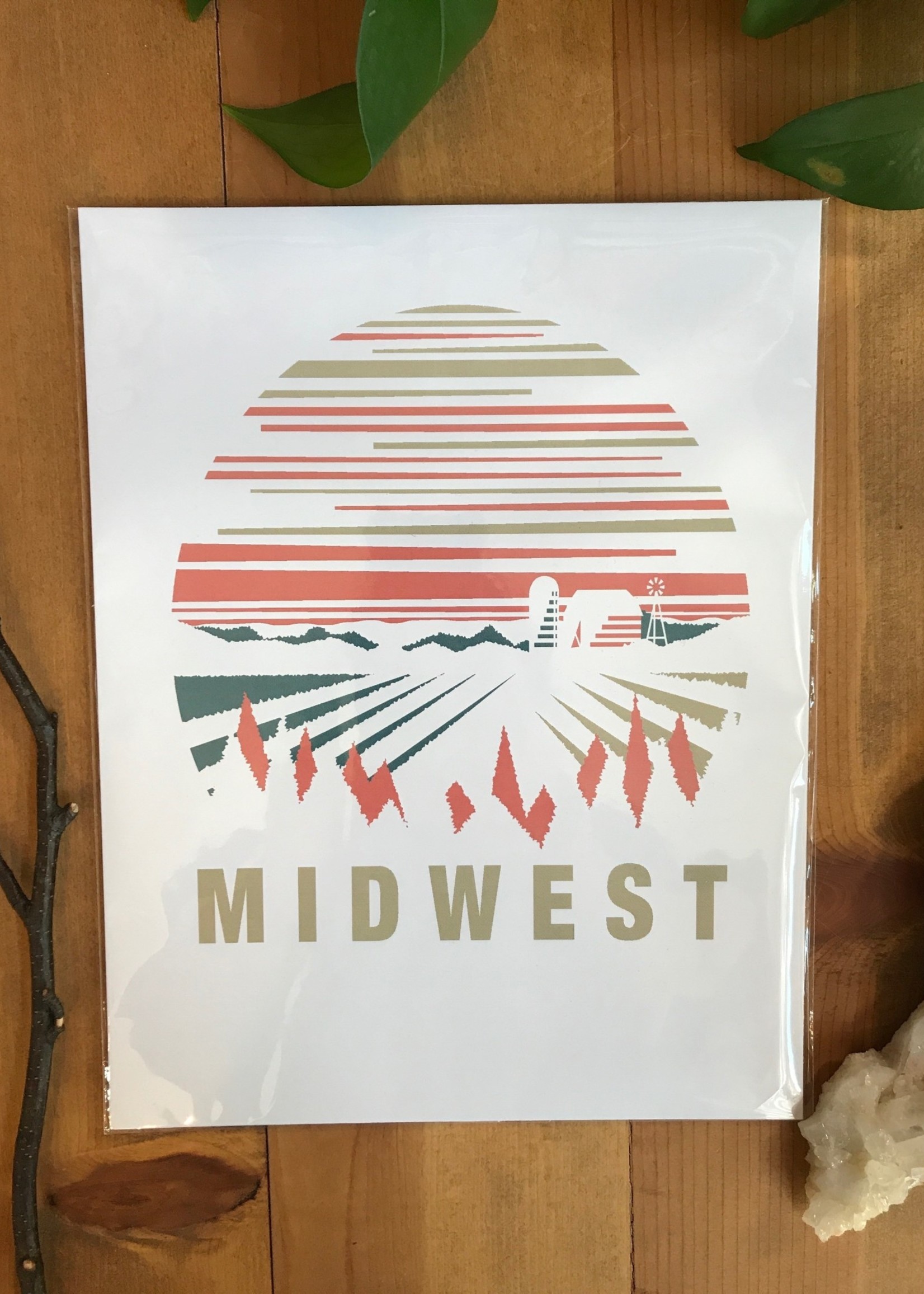 Midwest White Art Print