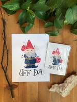 Uff Da Gnome Art Print