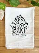 Screen Printed Dish Towel The Best Mornings Begin with a Hot Coffee and a  Poop - Tangled Up In Hue