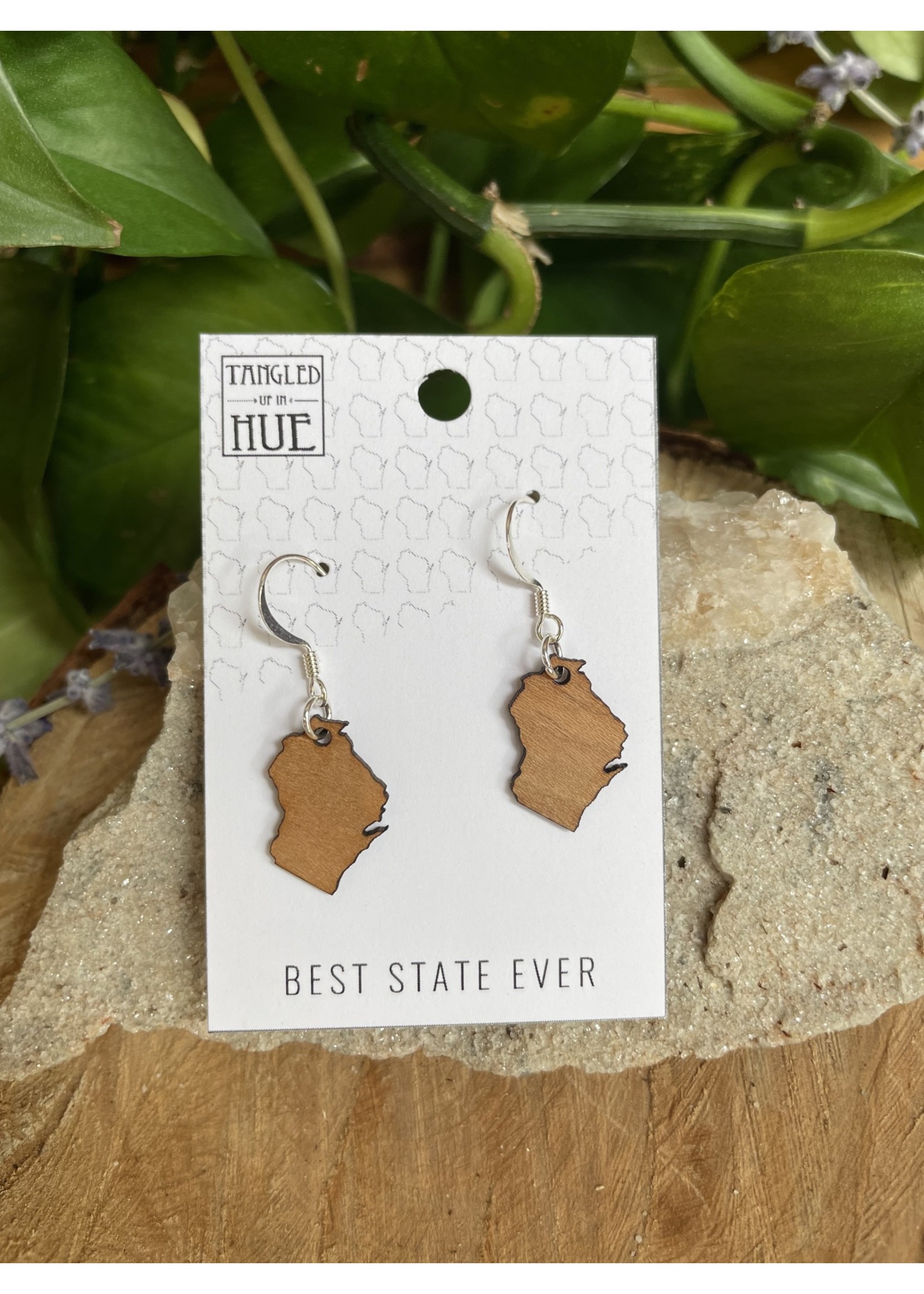 Tangled Up In Hue Best State Wisconsin Dangle Earrings