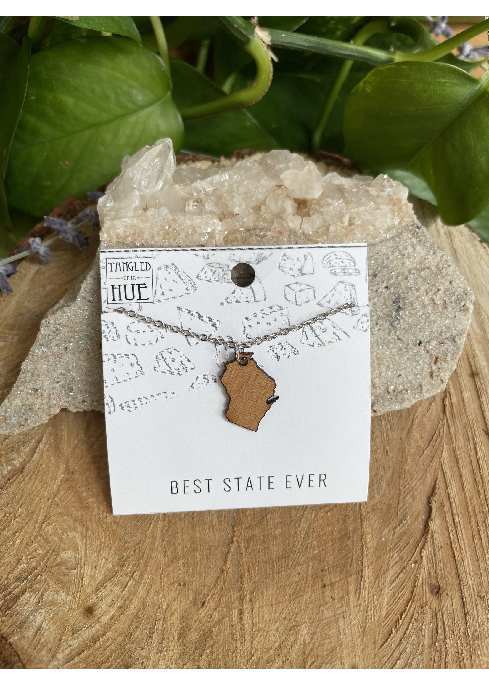 Tangled Up In Hue Best State Wisconsin Necklace
