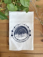 Tangled Up In Hue Screen Printed Dish Towel -  Moon Over Midwest
