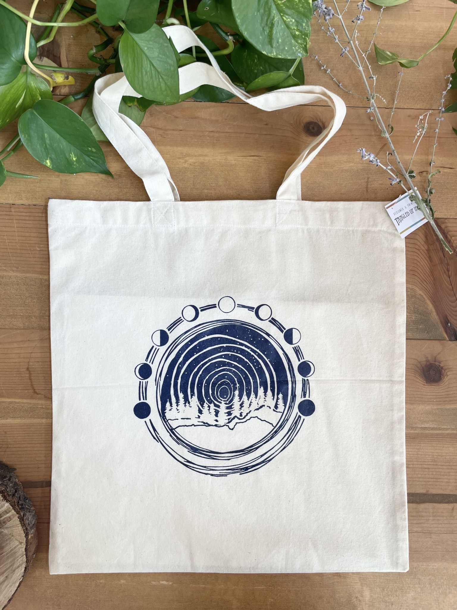 Tote Bag - Moon Over Midwest - Tangled Up In Hue