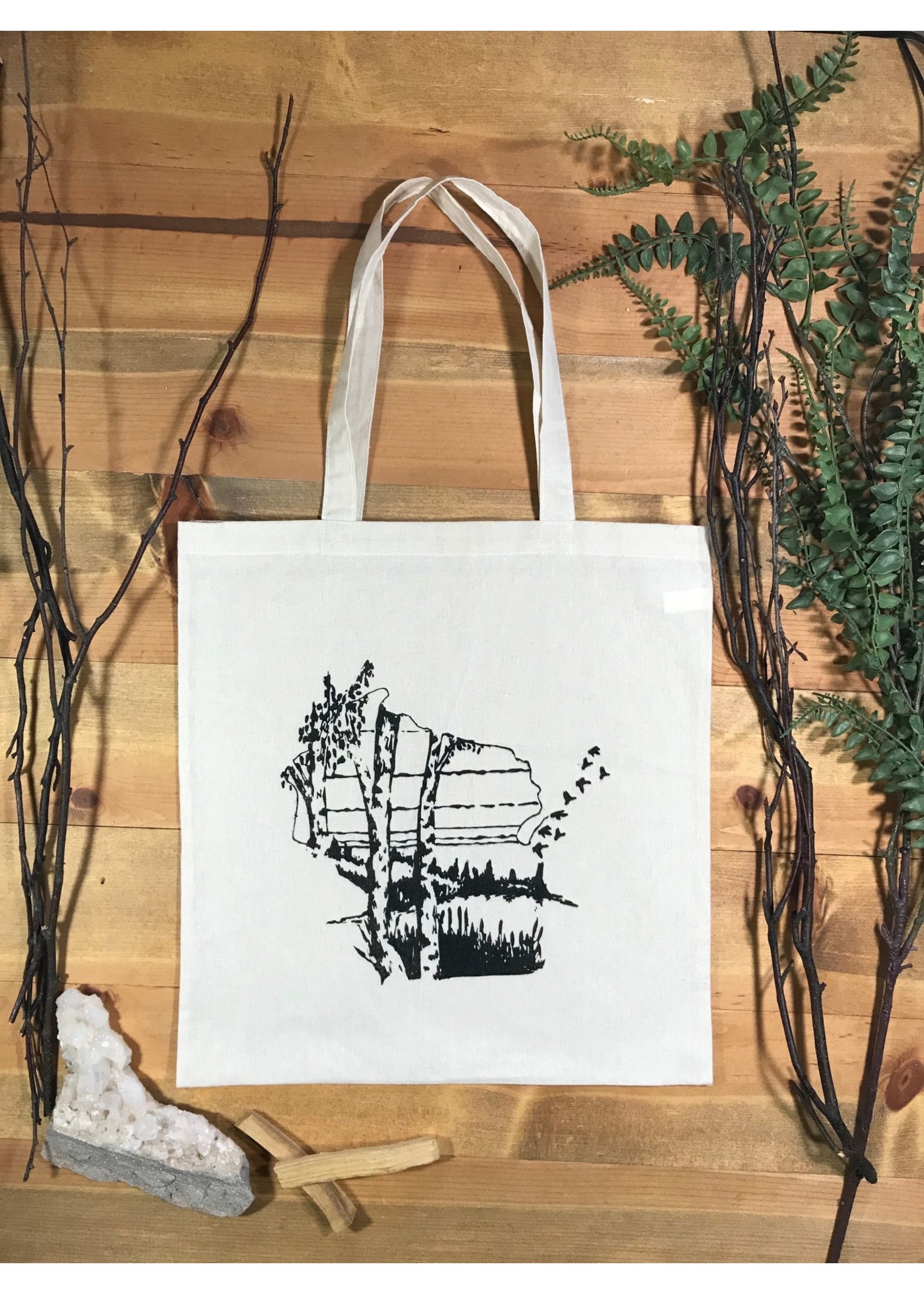 Tangled Up In Hue Tote Bag - Wisconsin Birch