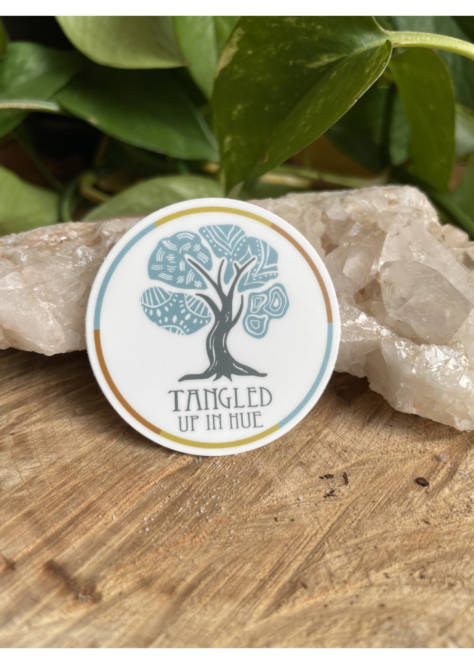 Tangled Up In Hue Sticker - Tangled Logo 2"