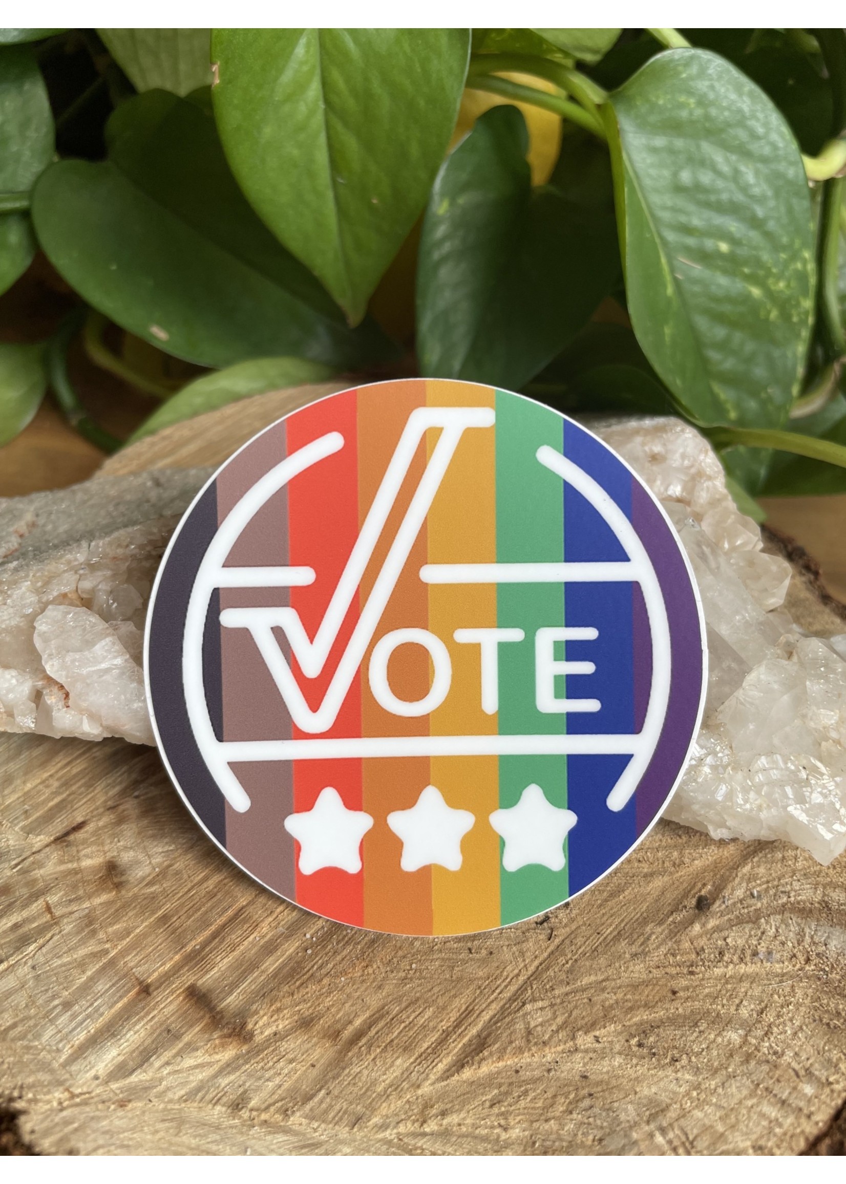 Tangled Up In Hue Sticker - Rainbow Vote