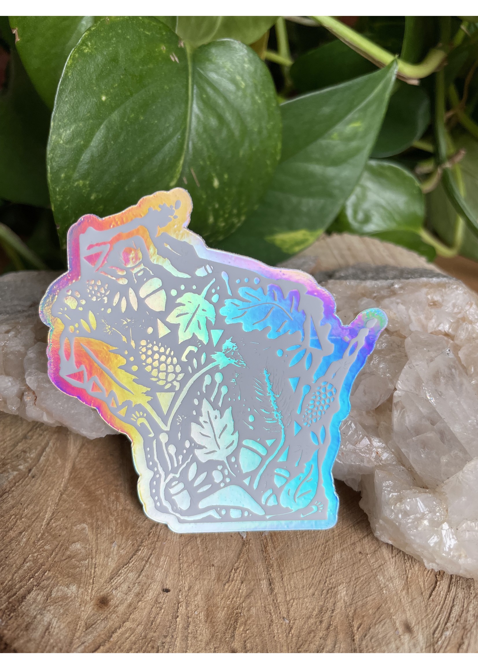 Tangled Up In Hue Sticker - WI Nature White Holographic