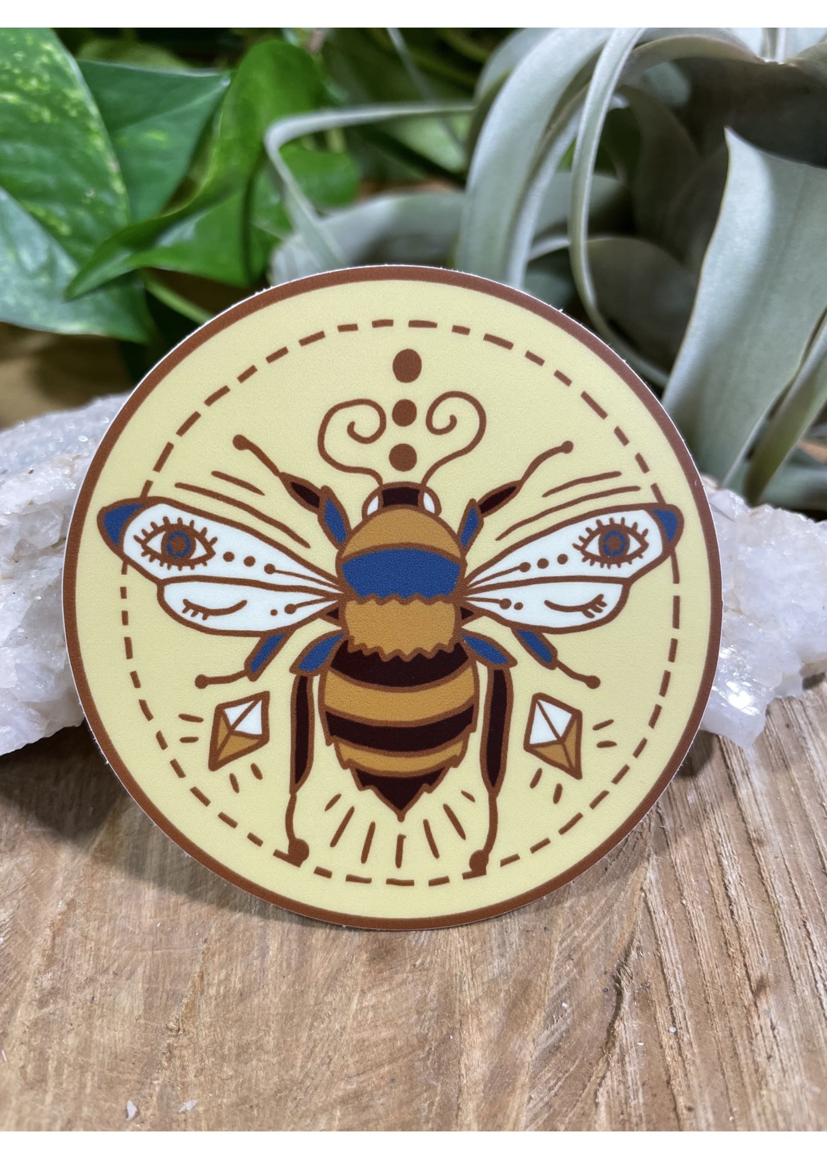Tangled Up In Hue Sticker - Winking Bee