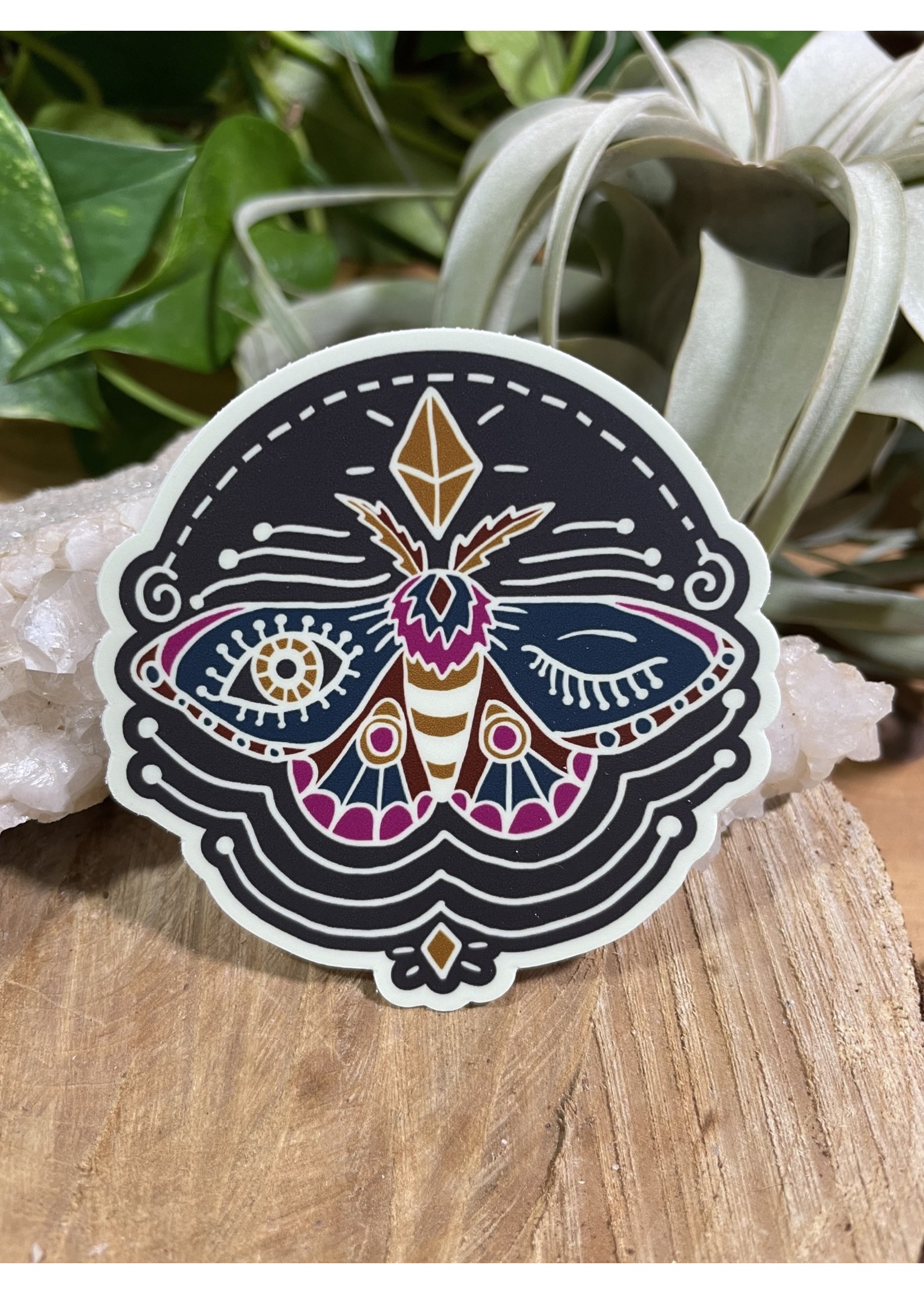 Tangled Up In Hue Sticker - Winking Moth