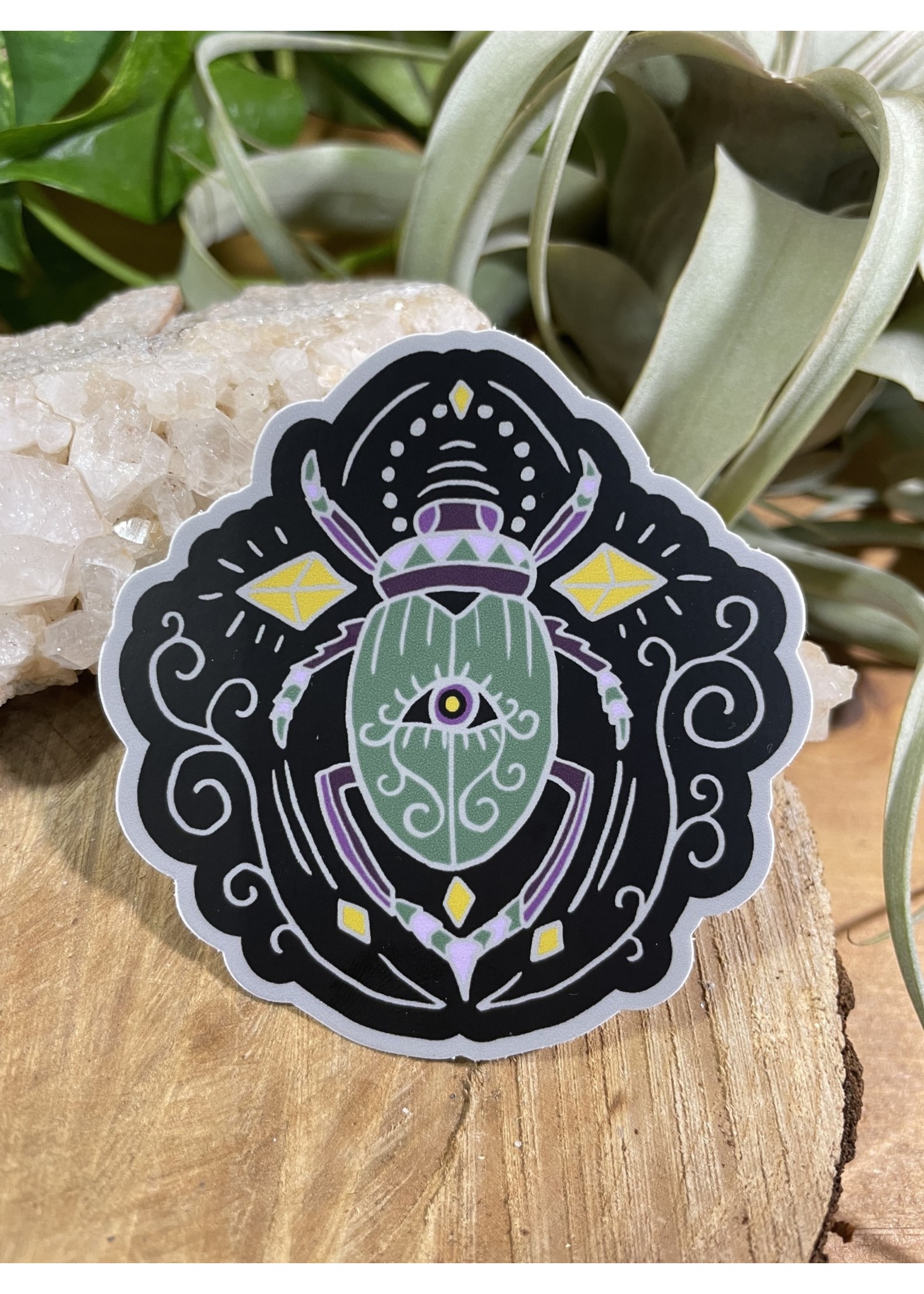Tangled Up In Hue Sticker - Eyes Wide Beetle