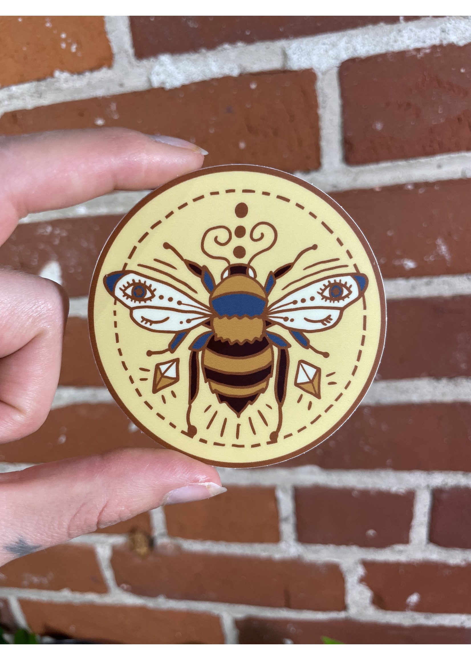 Tangled Up In Hue Sticker - Winking Bee