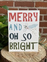 Tangled Up In Hue Greeting Card - Merry and Oh So Bright