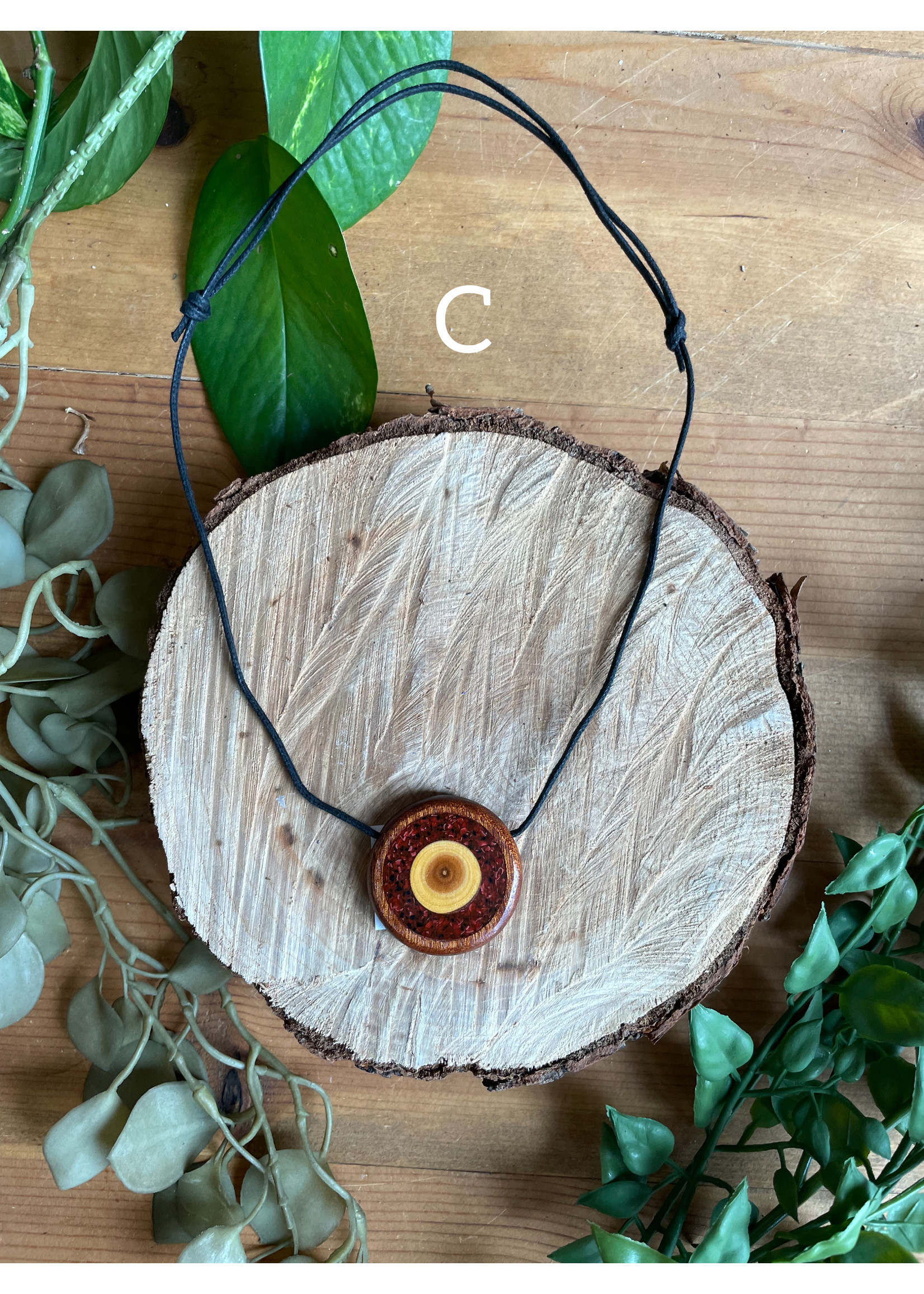 Plan B Artisans Wood Pendant Necklaces