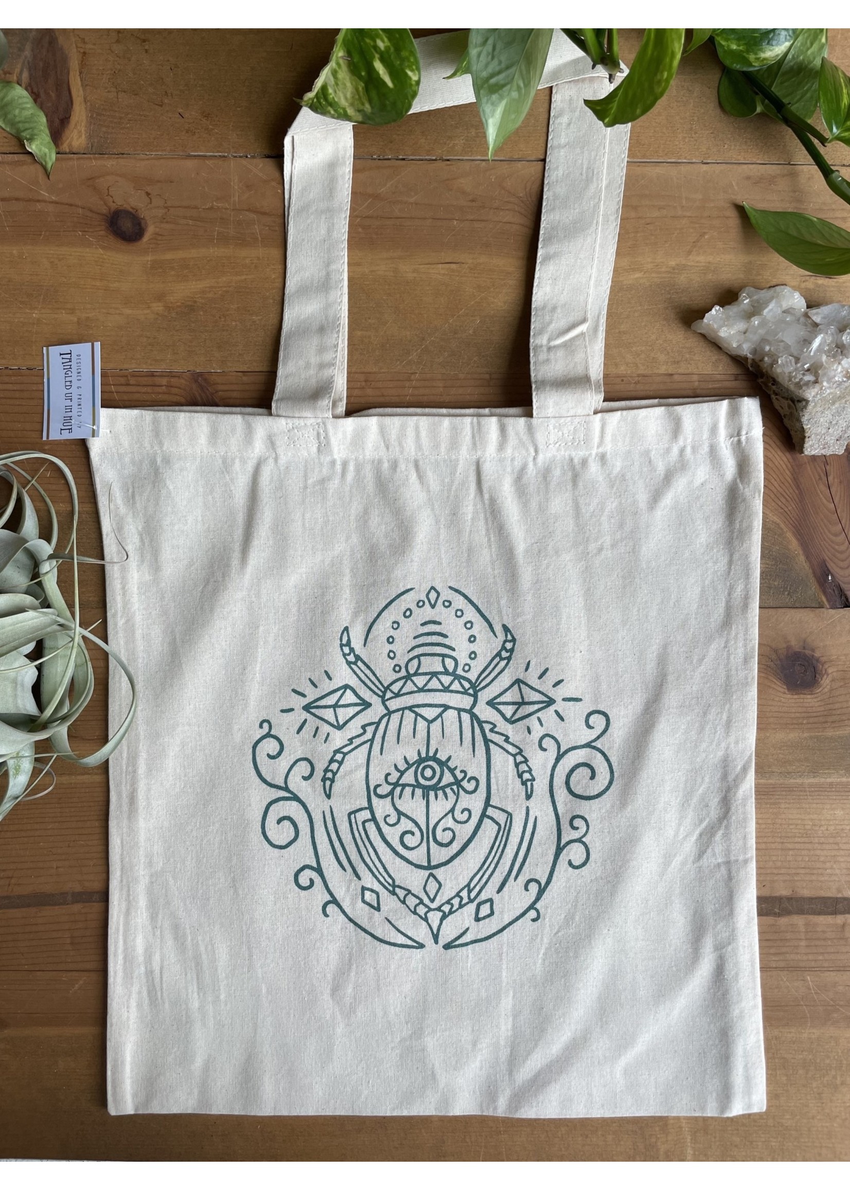 Tangled Up In Hue Tote Bag - Eyes Wide Beetle