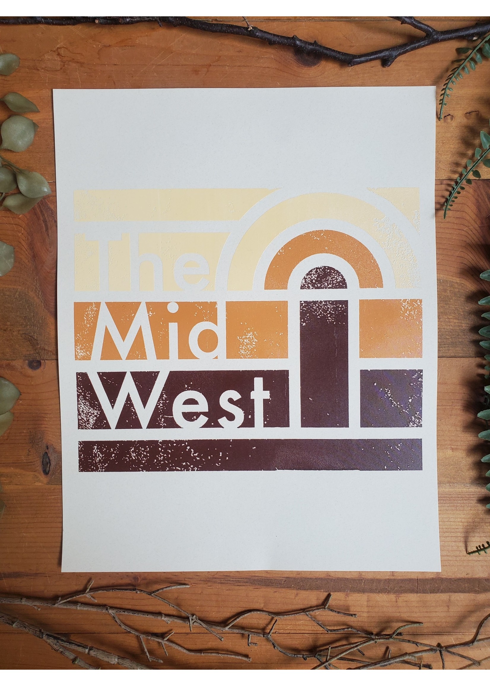 Tangled Up In Hue Screen Print 11x14 The Mid-West Silo