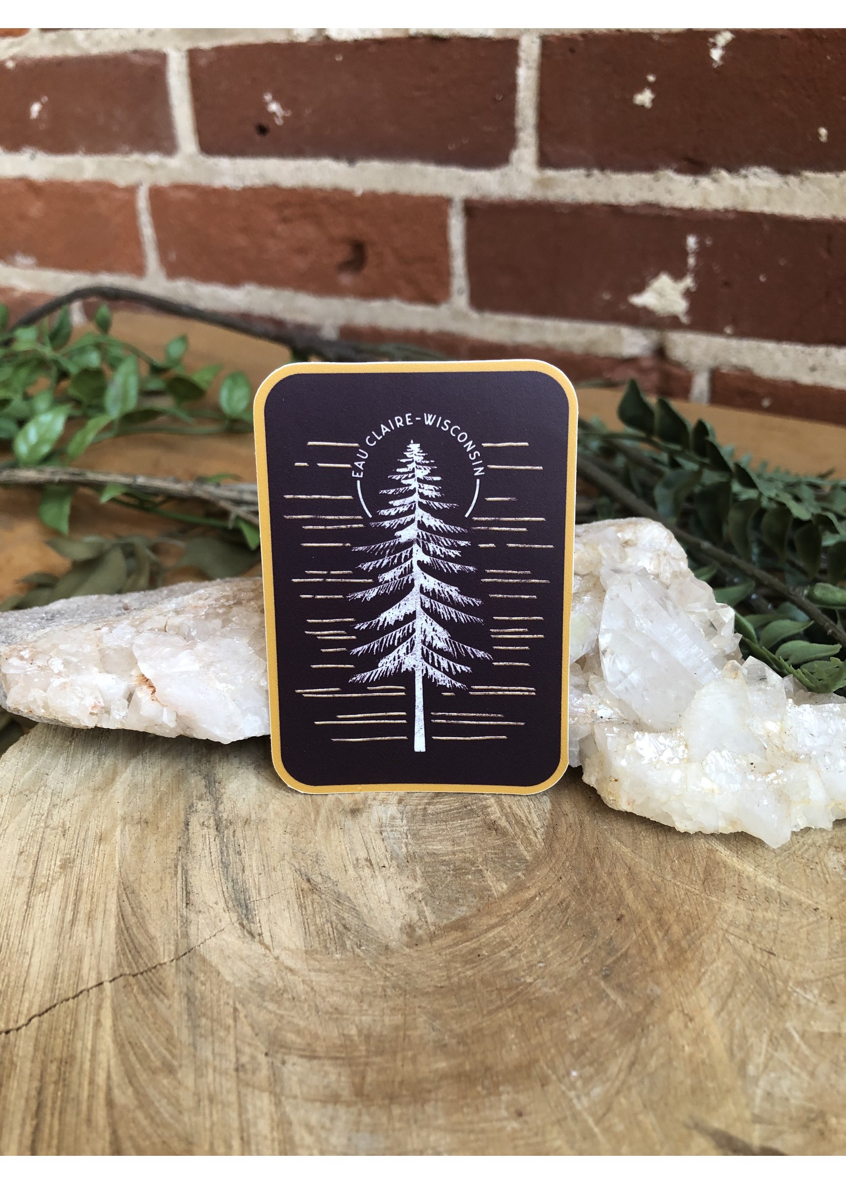 Tangled Up In Hue Eau Claire Pines sticker