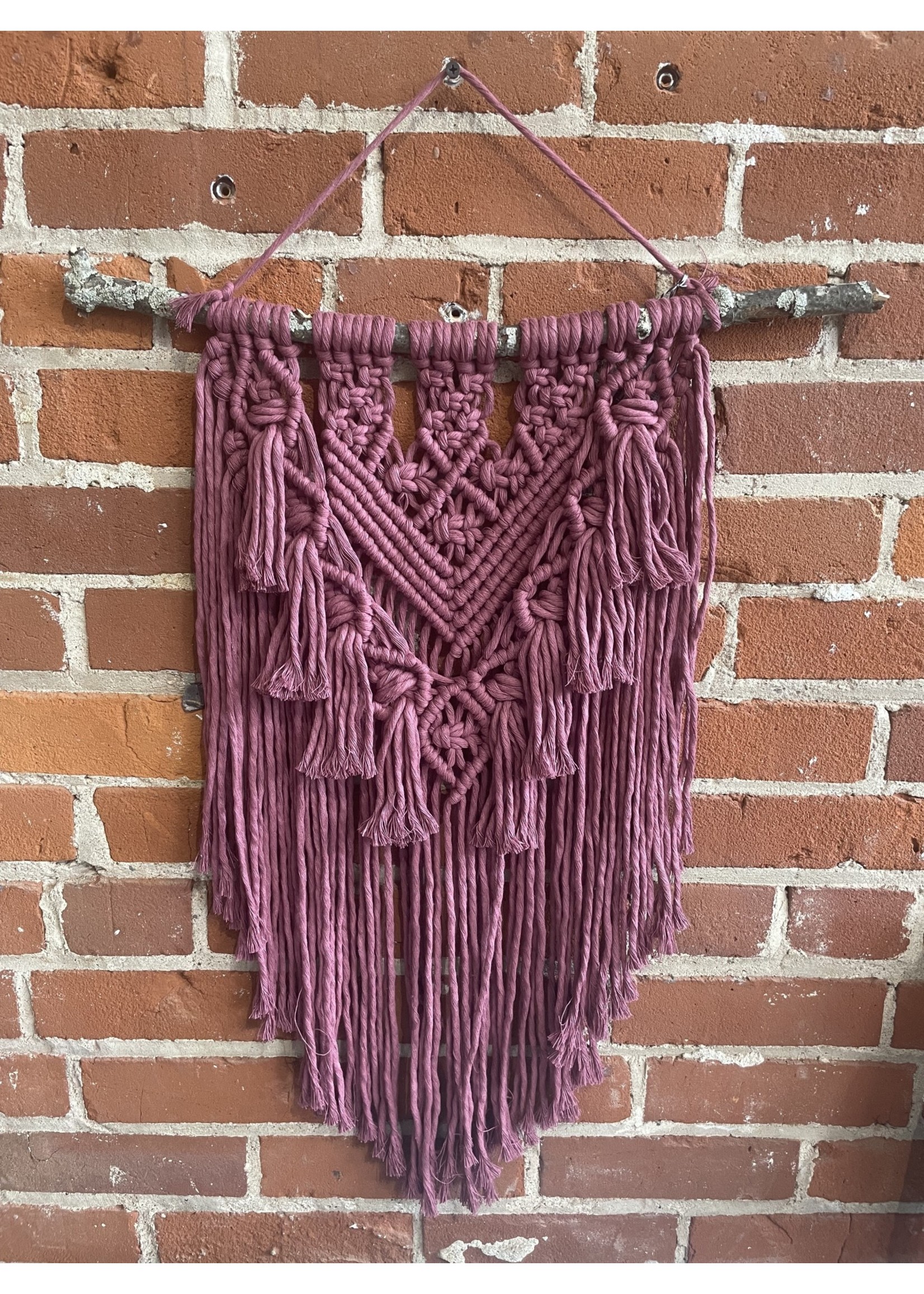No Boundaries - The Linda Macrame Wall Hanging - Rouge