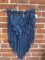 No Boundaries - The Linda Macrame Wall Hanging - Midnight Blue