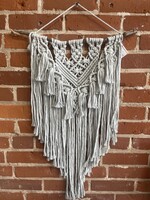 No Boundaries - The Linda Macrame Wall Hanging - Mist Grey