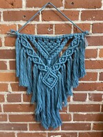 No Boundaries - Large Mara Macrame Wall Hanging - 8mm string - Blue