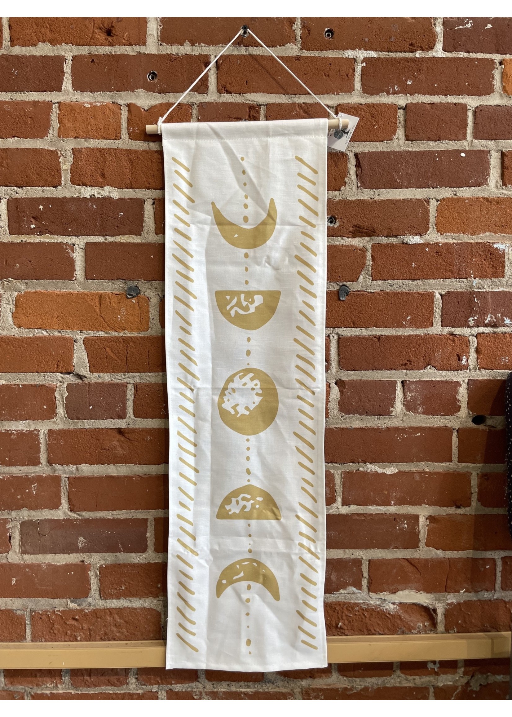 Tangled Up In Hue Fabric Banner Moon Phase