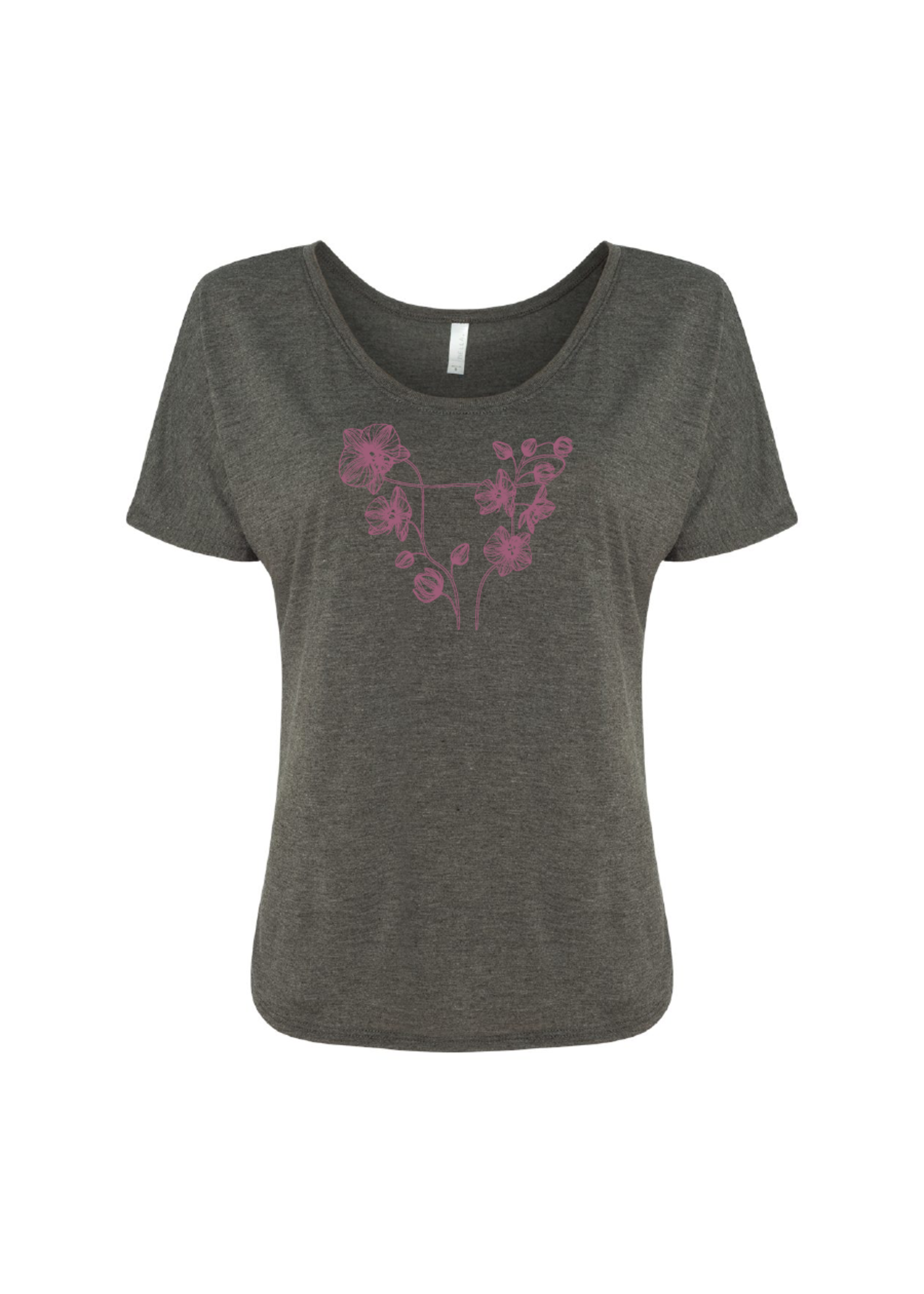 Tangled Up In Hue Uterus in Bloom Slouchy Tee