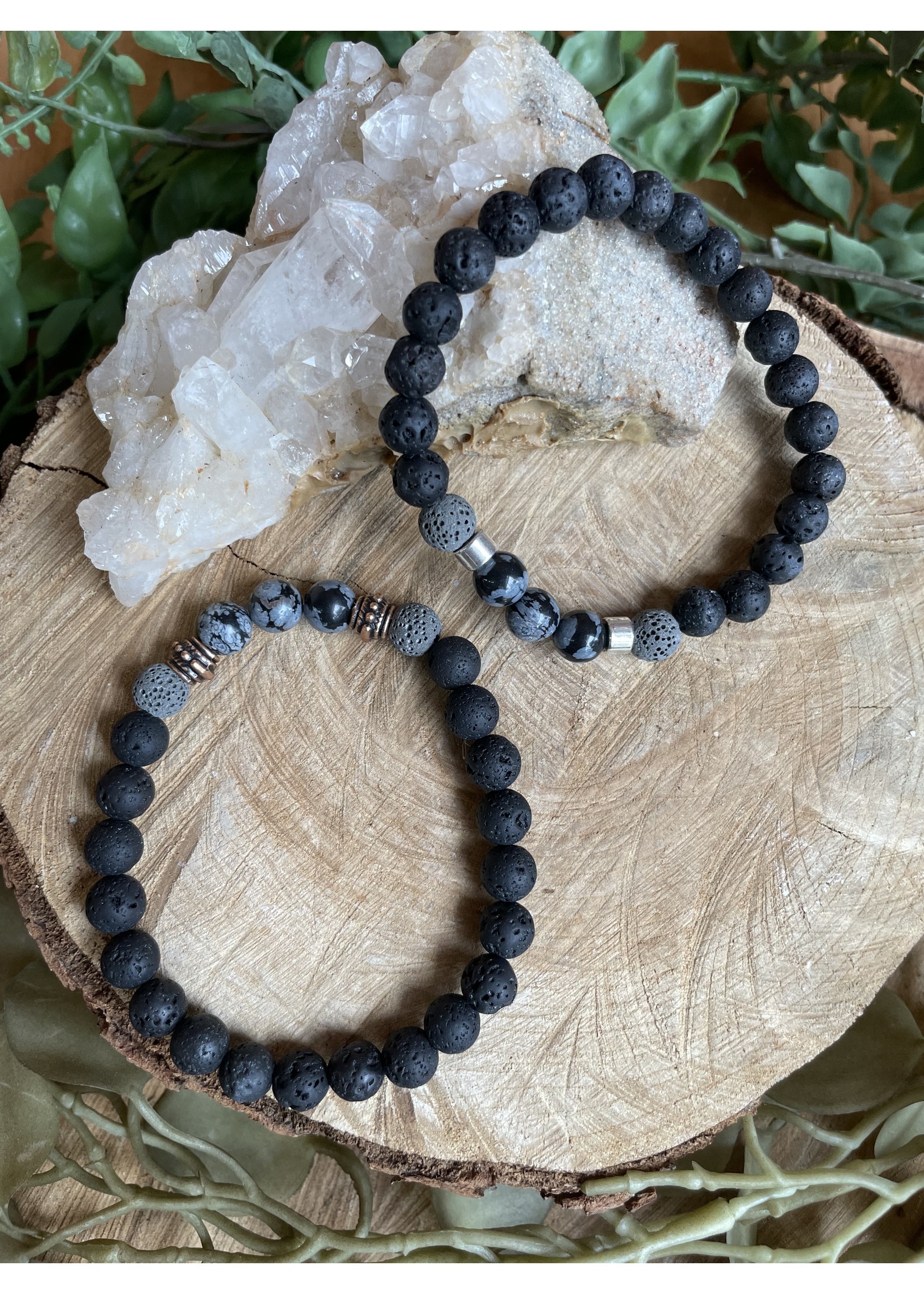 Lava Stone Diffuser Bracelet (White)