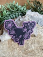 Tangled Up In Hue Sticker - Uterus in Bloom