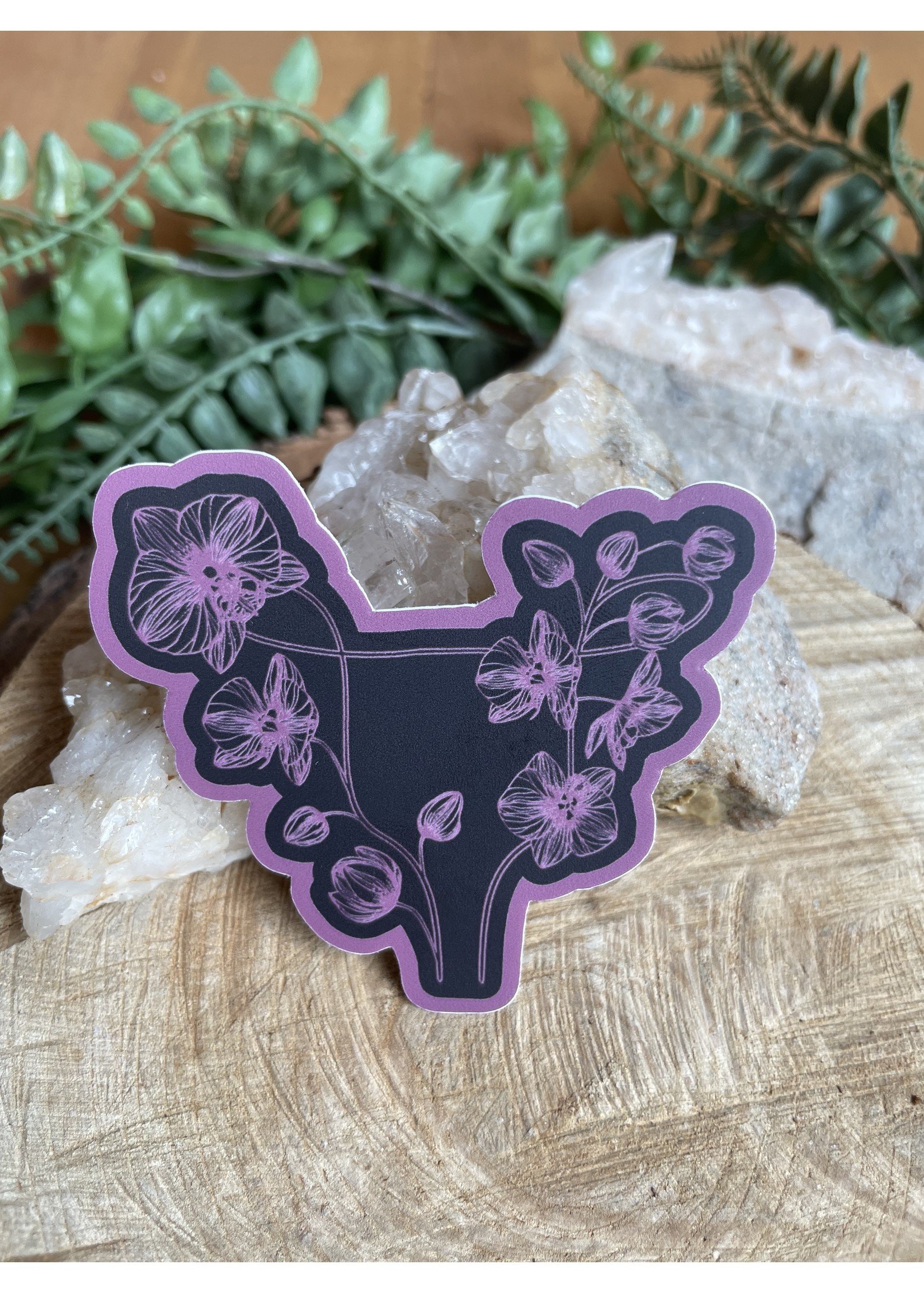 Tangled Up In Hue Sticker - Uterus in Bloom