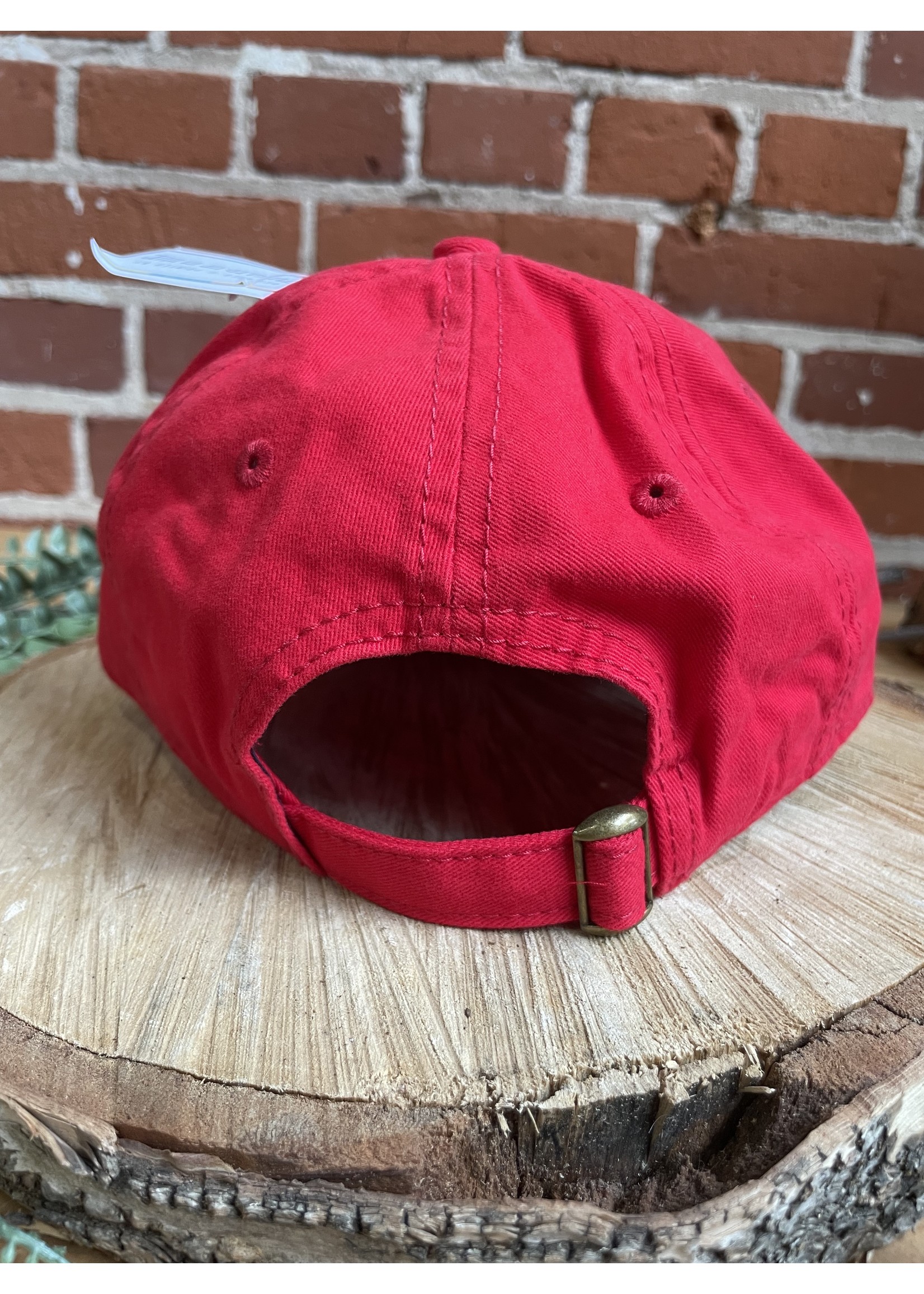 Tangled Up In Hue SALE Hat - Curved Bill Fish: Red