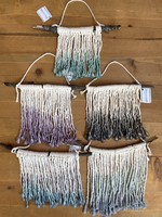 Small Dip Dyed Fiber Wall Hangings