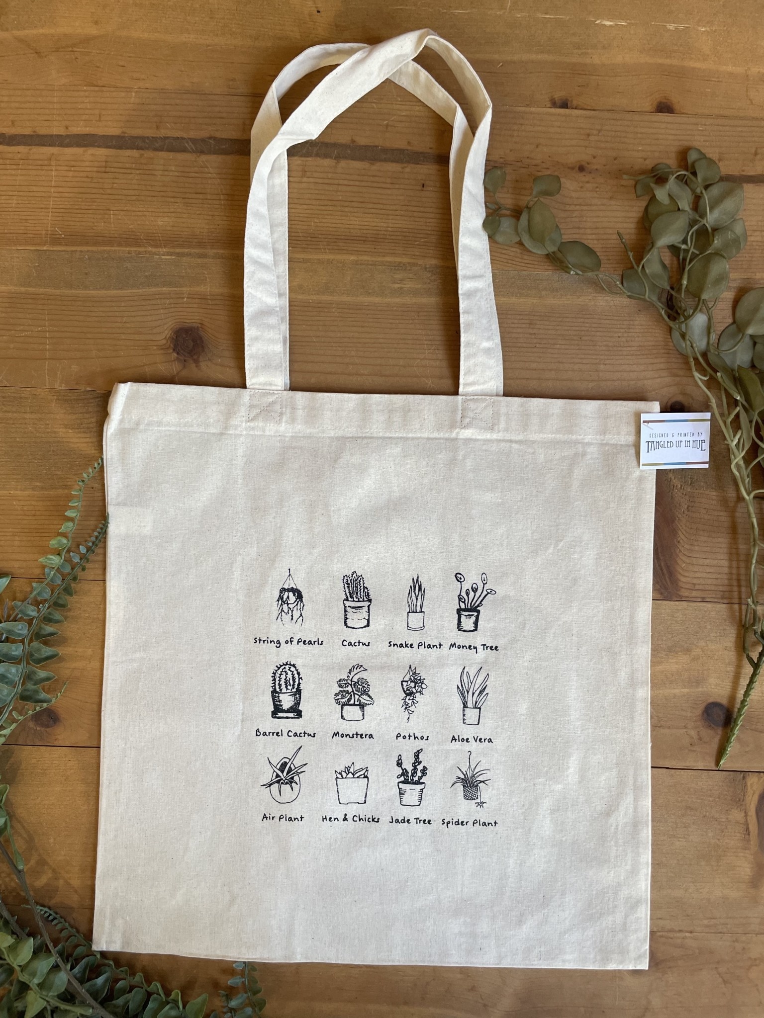Tote Bag- Houseplant Lover - Tangled Up In Hue