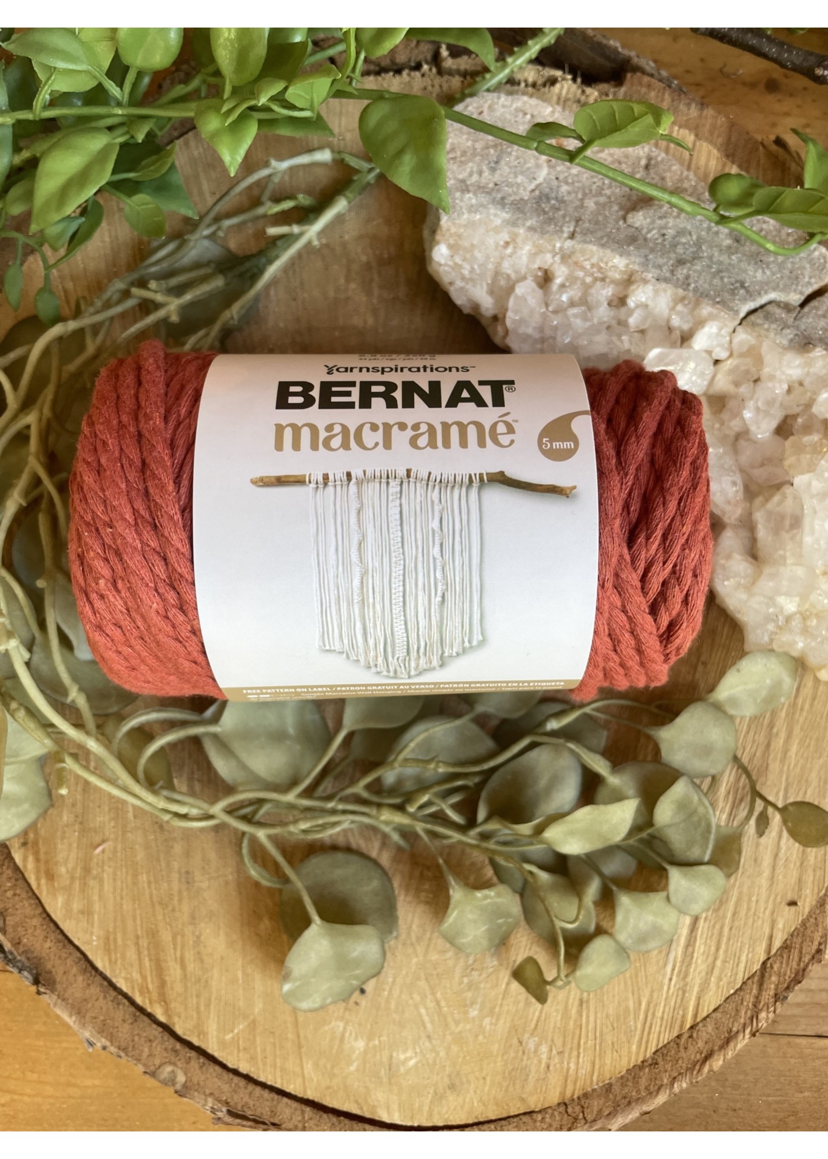 Bernat Macrame Yarn-Taupe