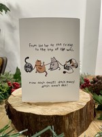 Tangled Up In Hue Greeting Card - Dash Away All - Cats