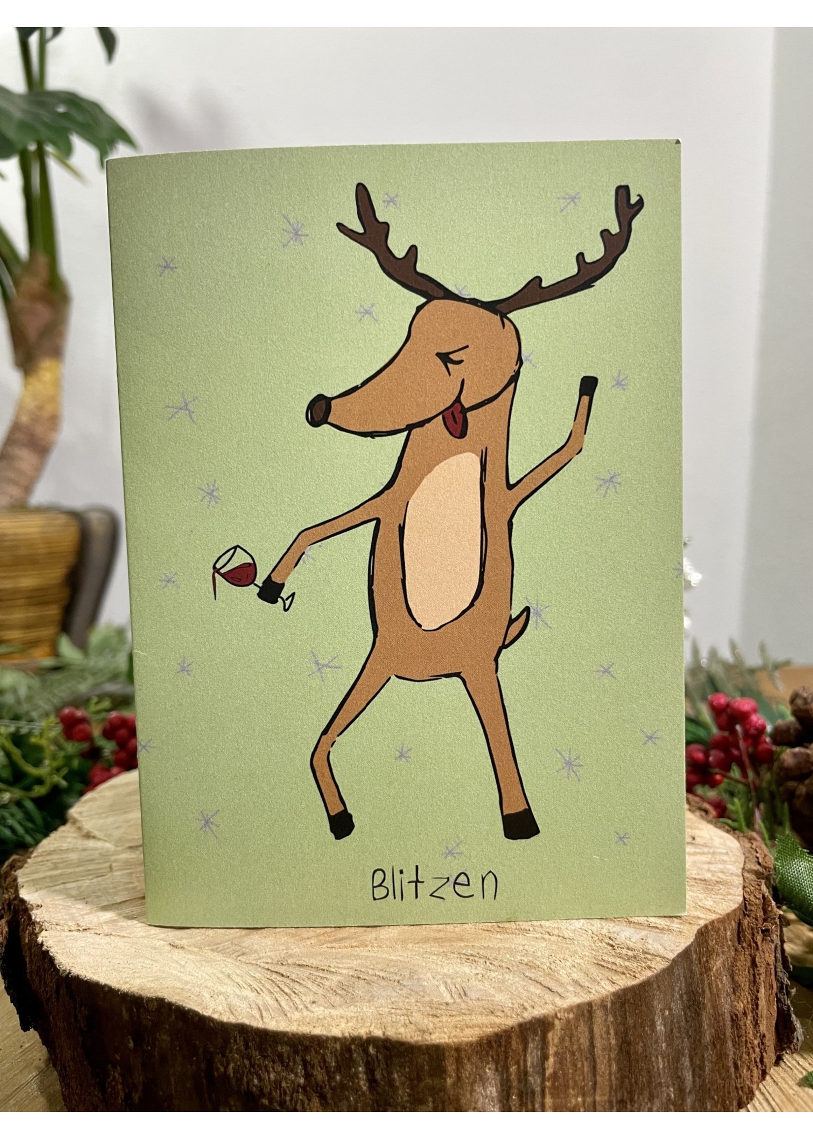 Tangled Up In Hue Greeting Card - Blitzen