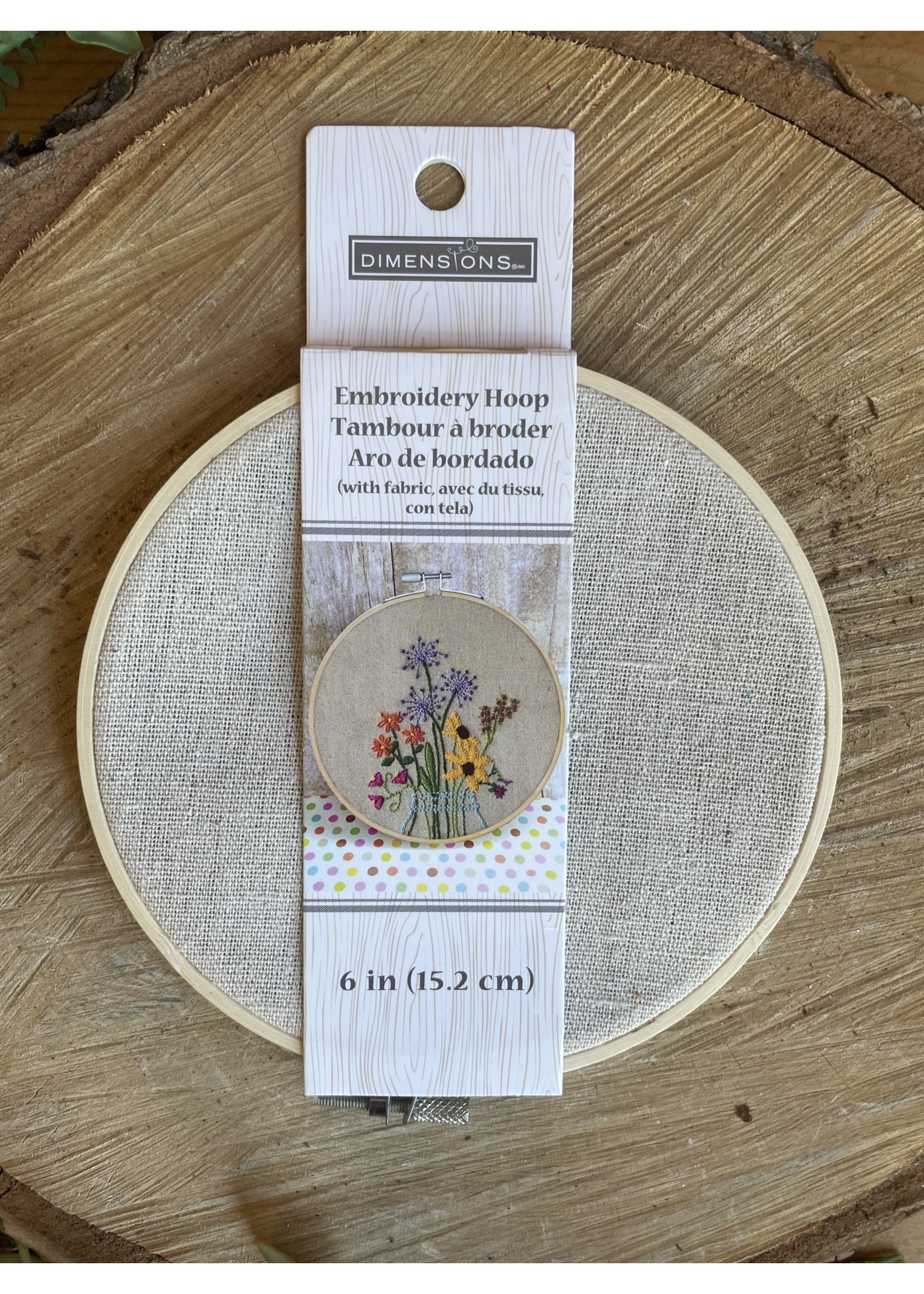 Embroidery Hoop with Fabric
