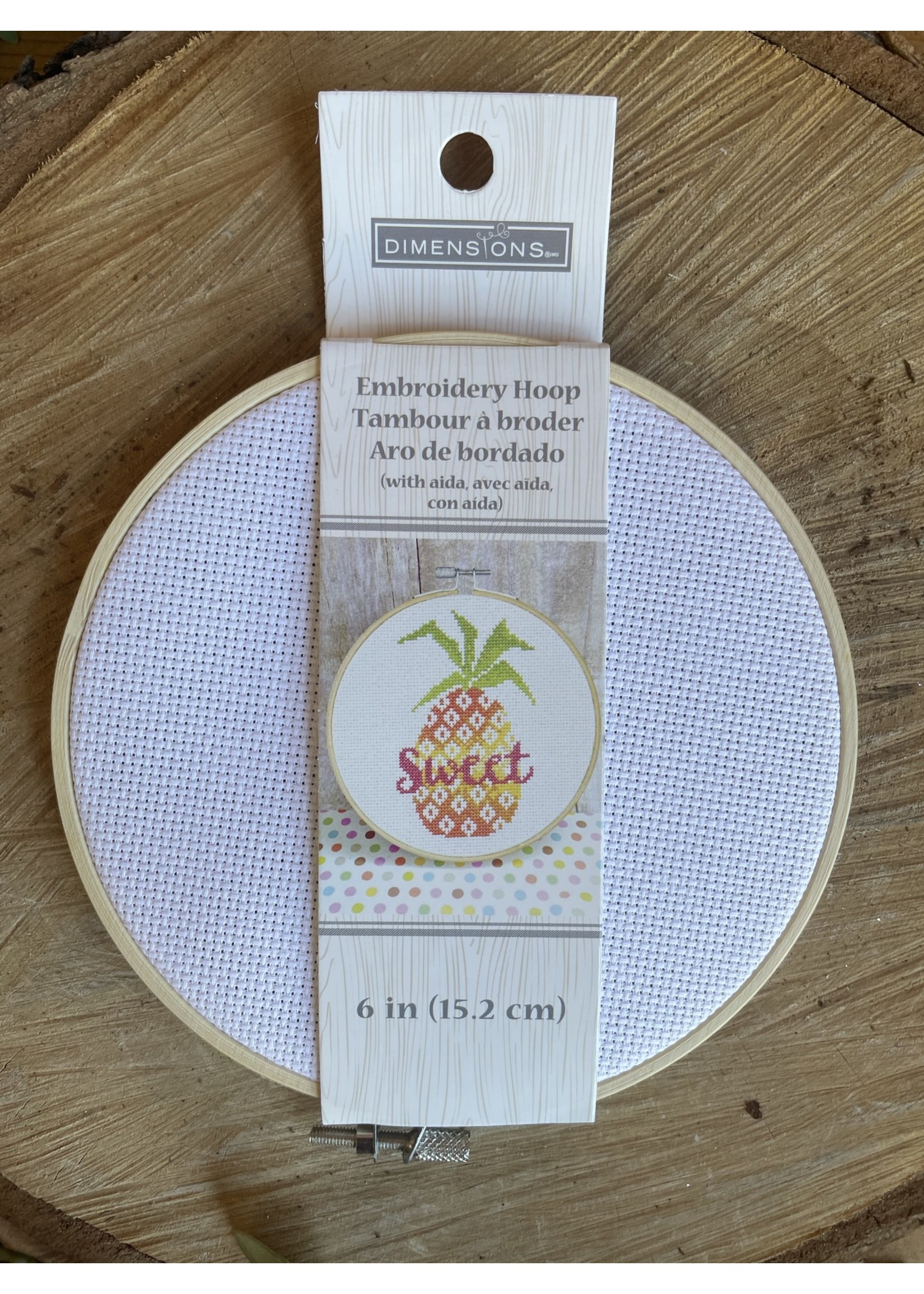 Embroidery Hoop with Fabric