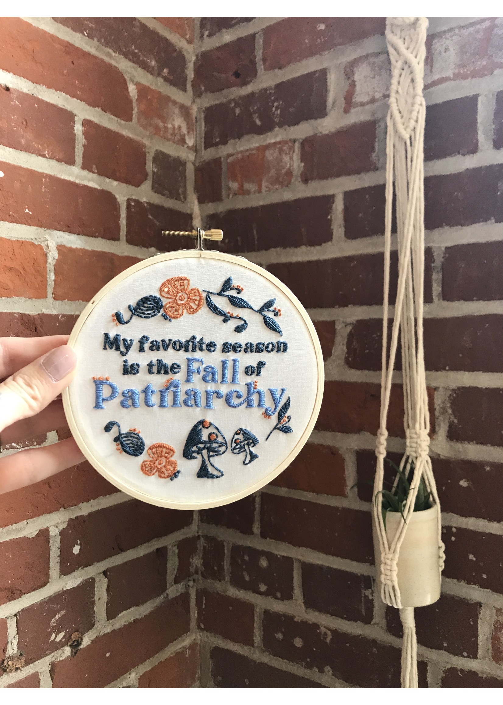 Wholesale DIY Stitch Kit - My Favorite Season is the Fall of Patriarchy