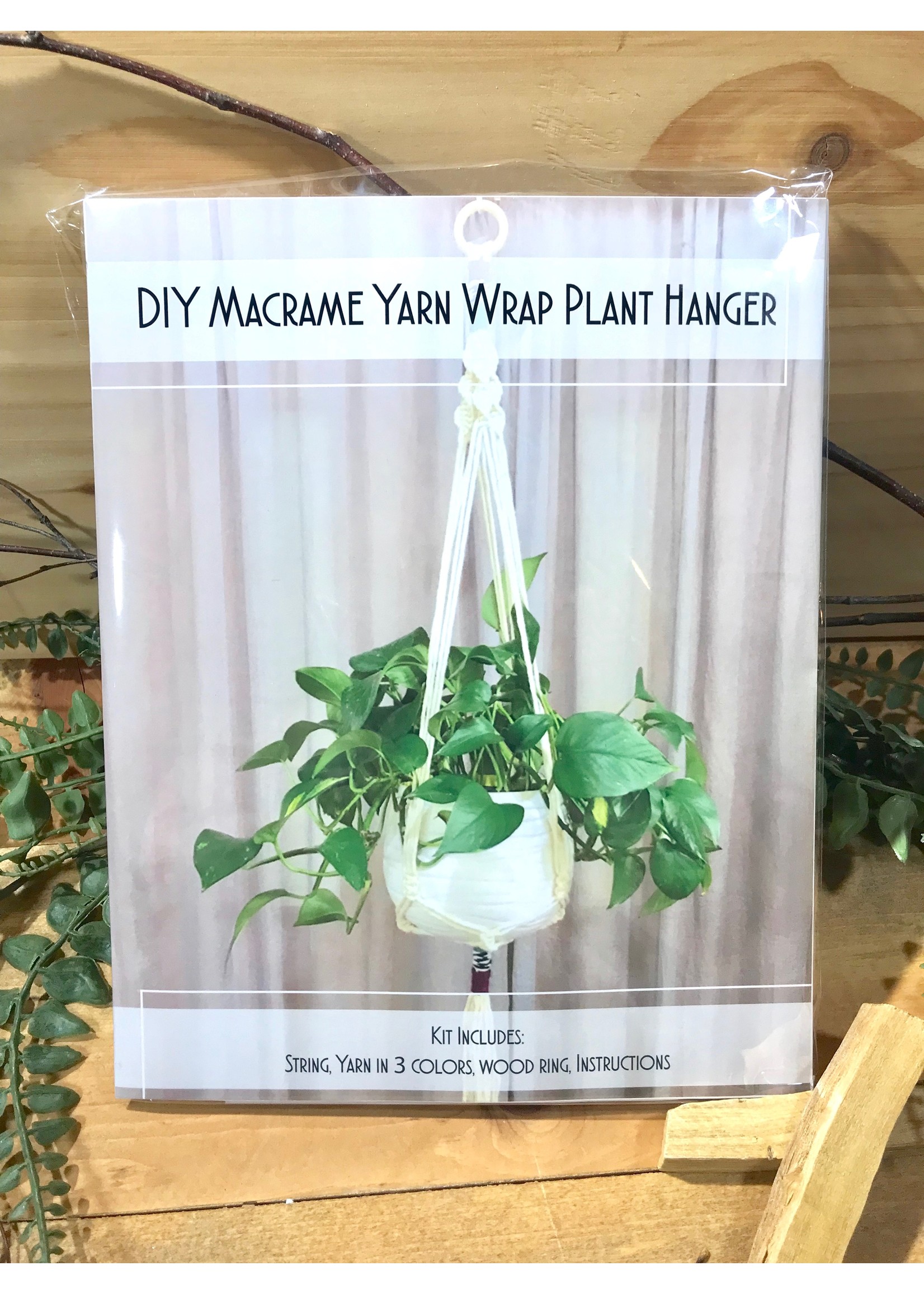 Wholesale DIY Yarn Wrap Macrame Plant Hanger Kit