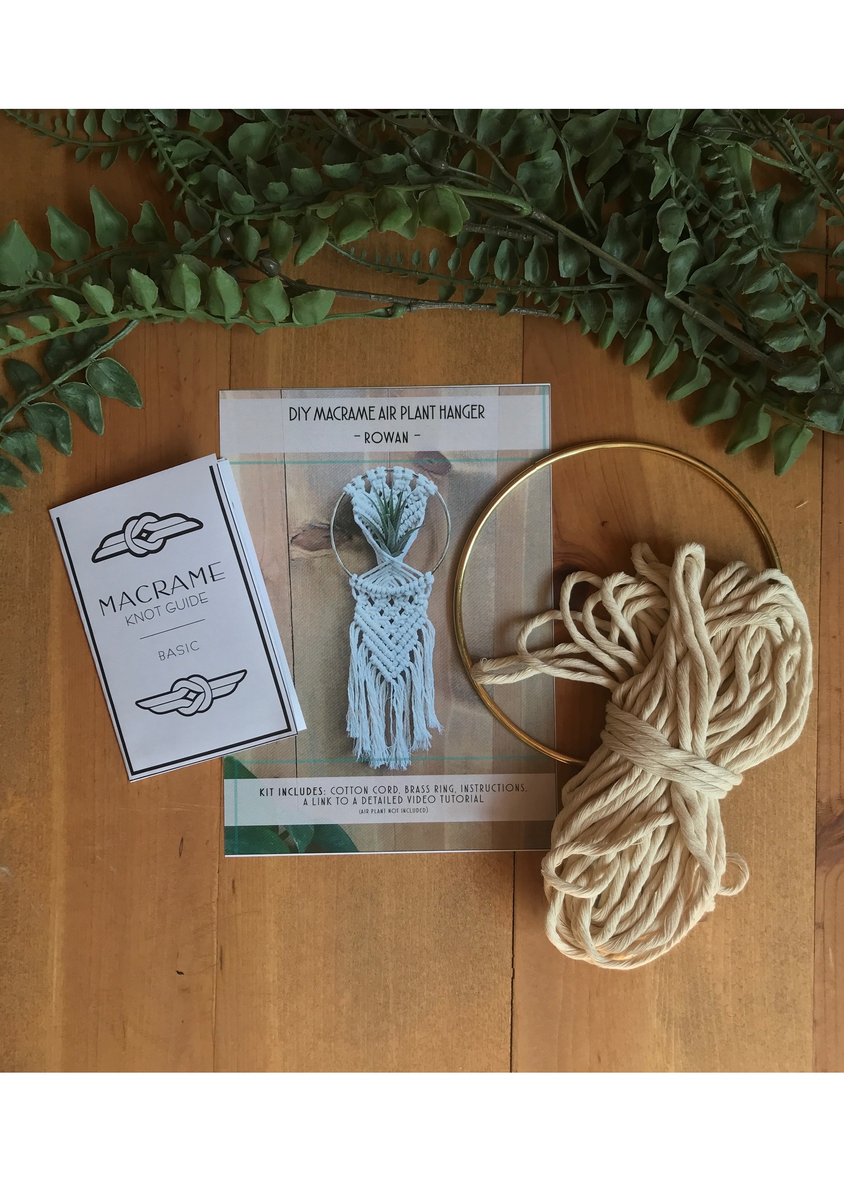 Wholesale DIY Yarn Wrap Macrame Plant Hanger Kit for your store