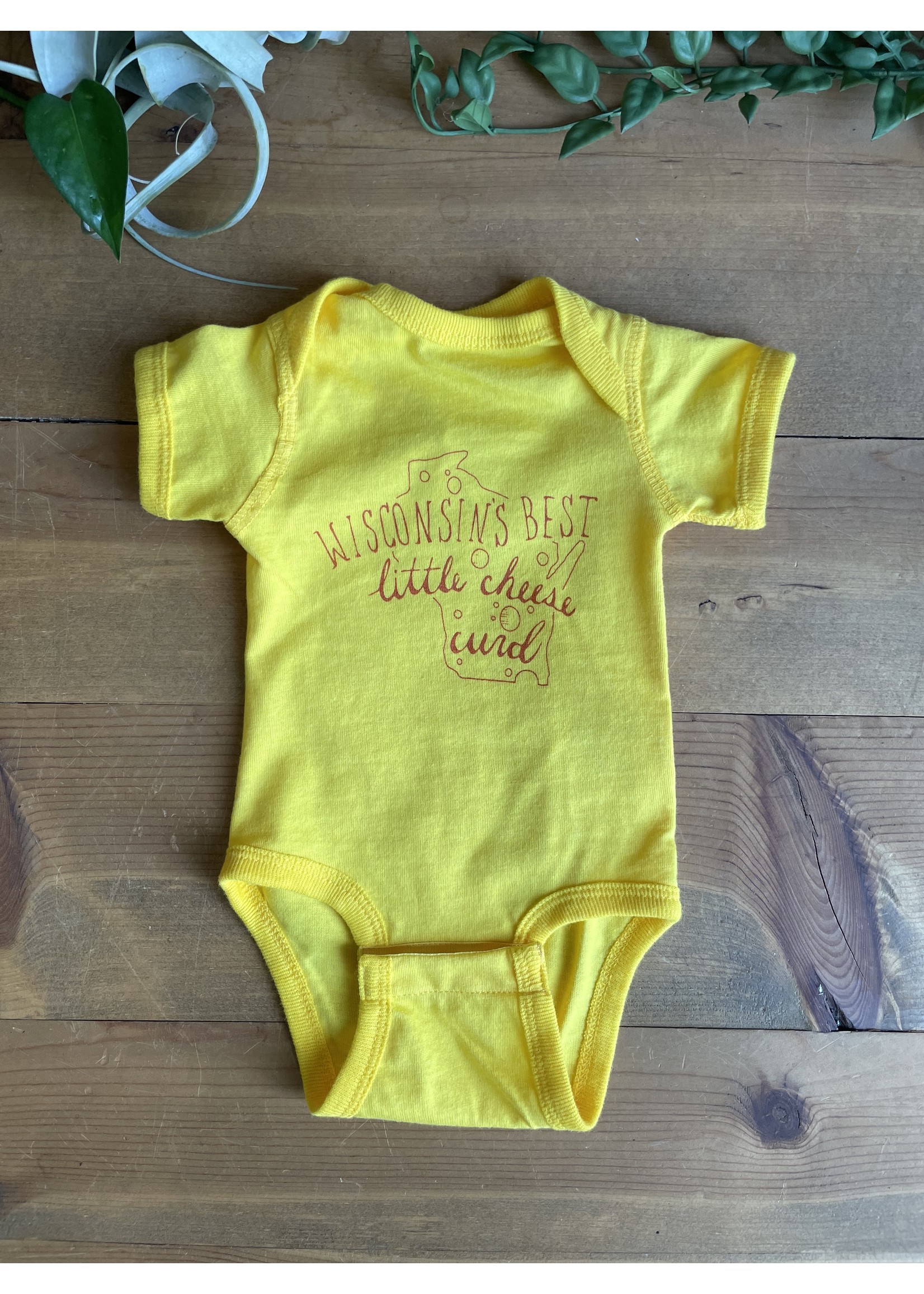 Tangled Up In Hue Wholesale Wisconsin's Best Little Cheesecurd Baby Bodysuit