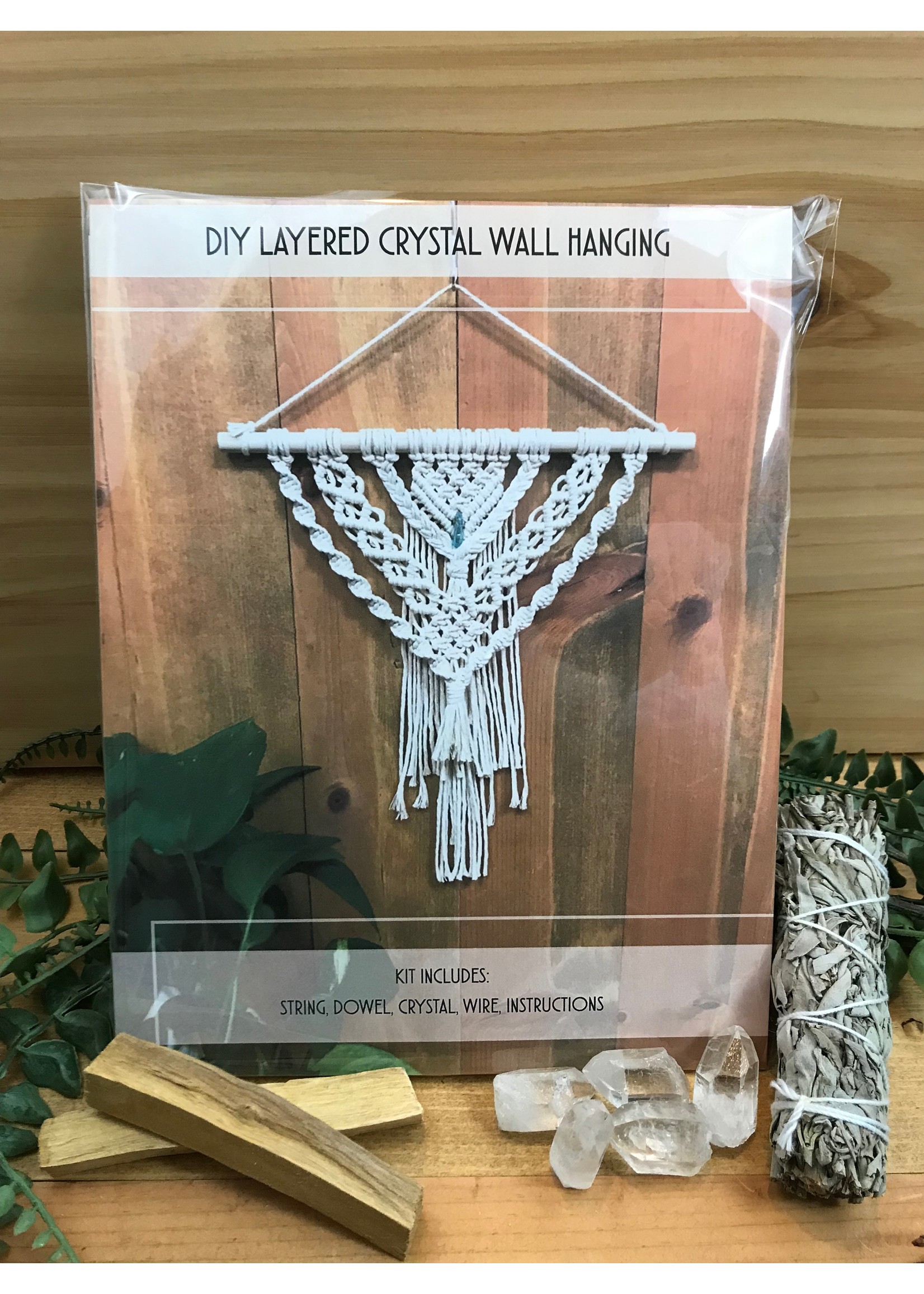 Wholesale DIY Macrame Layered Crystal Wall Hanging Kit