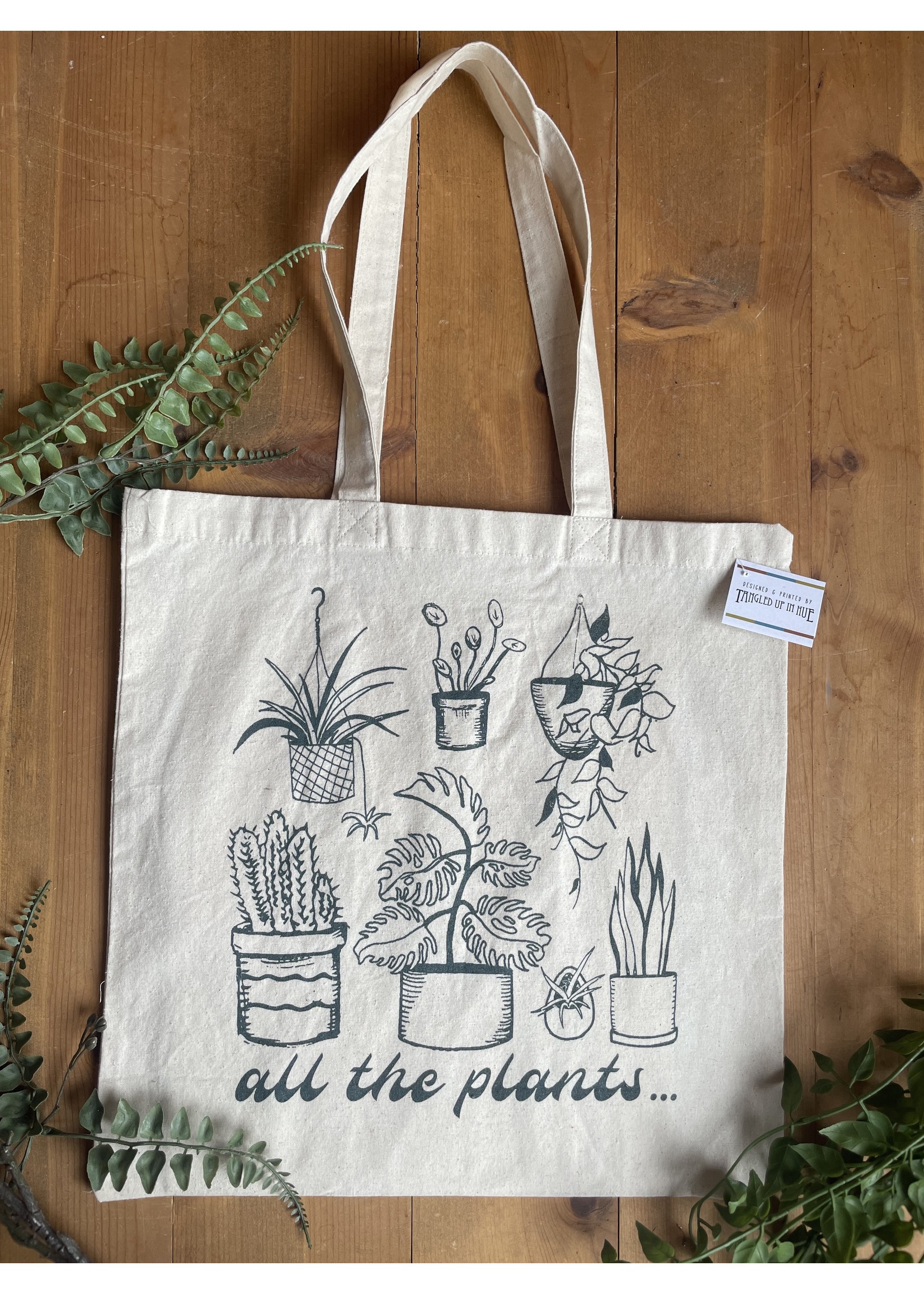Tangled Up In Hue Wholesale Tote Bag- All The Plants