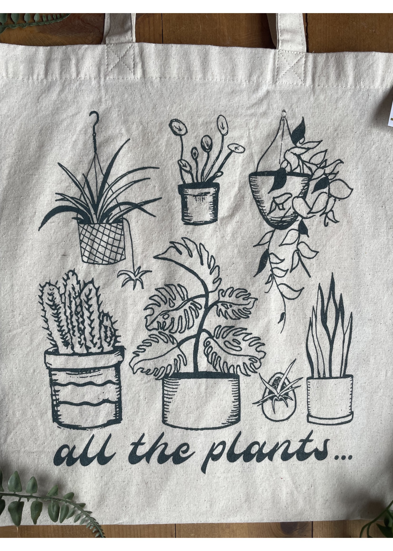 Tangled Up In Hue Wholesale Tote Bag- All The Plants