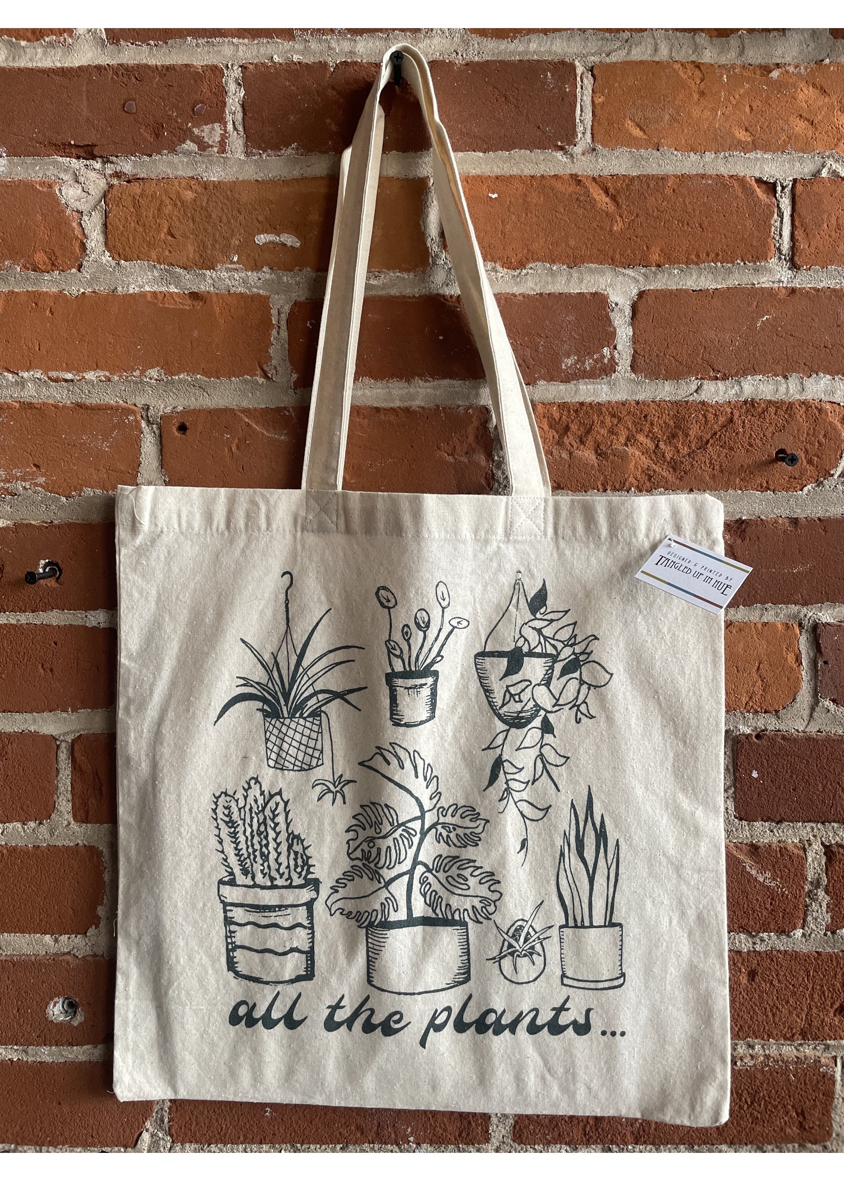 Tangled Up In Hue Wholesale Tote Bag- All The Plants