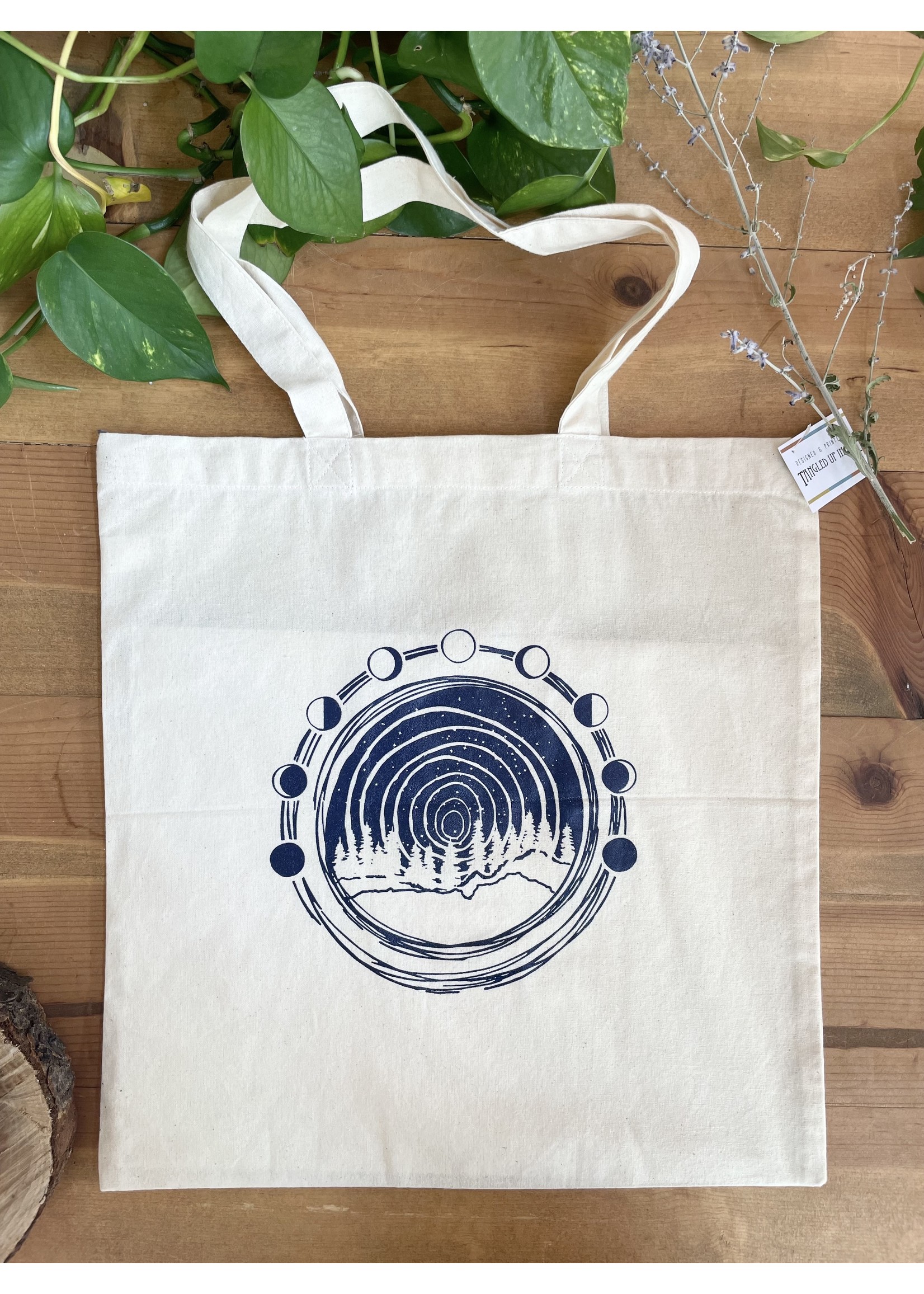 Tangled Up In Hue Wholesale Tote Bag - Moon Over Midwest