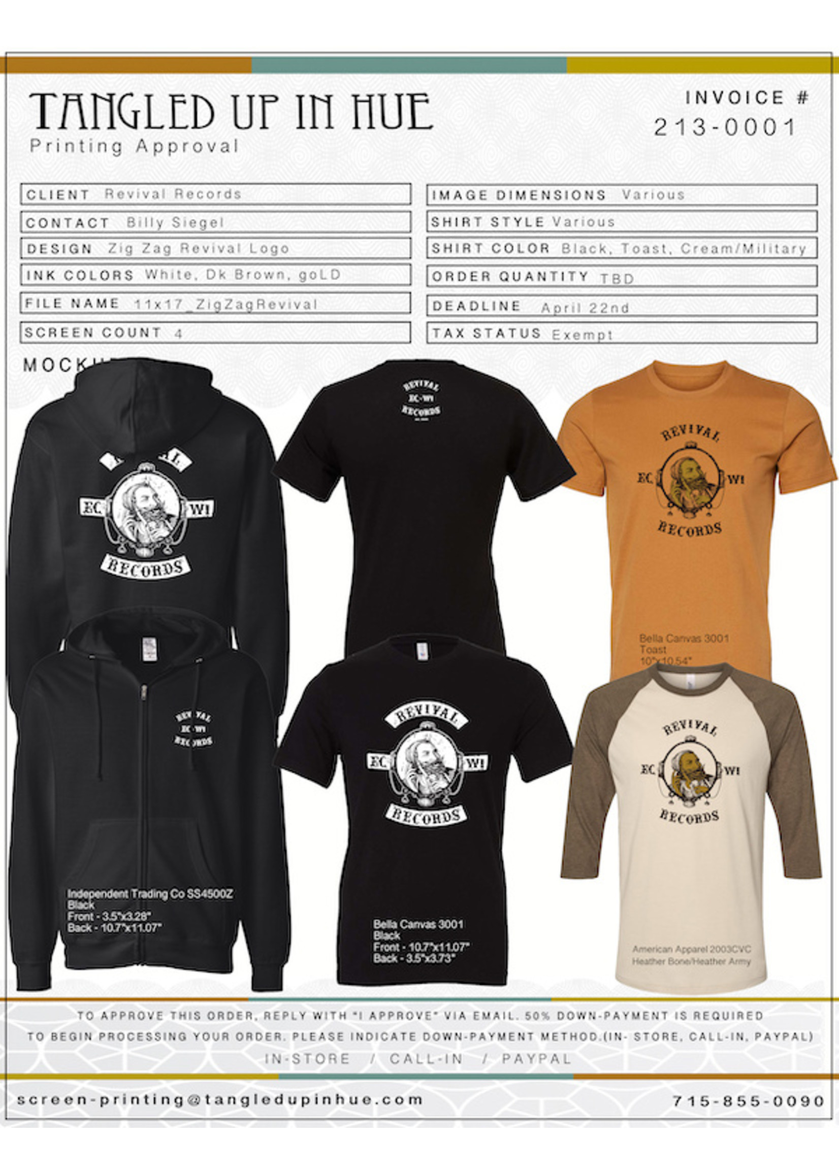 #213-0001 - Revival Records: Remaining Balance