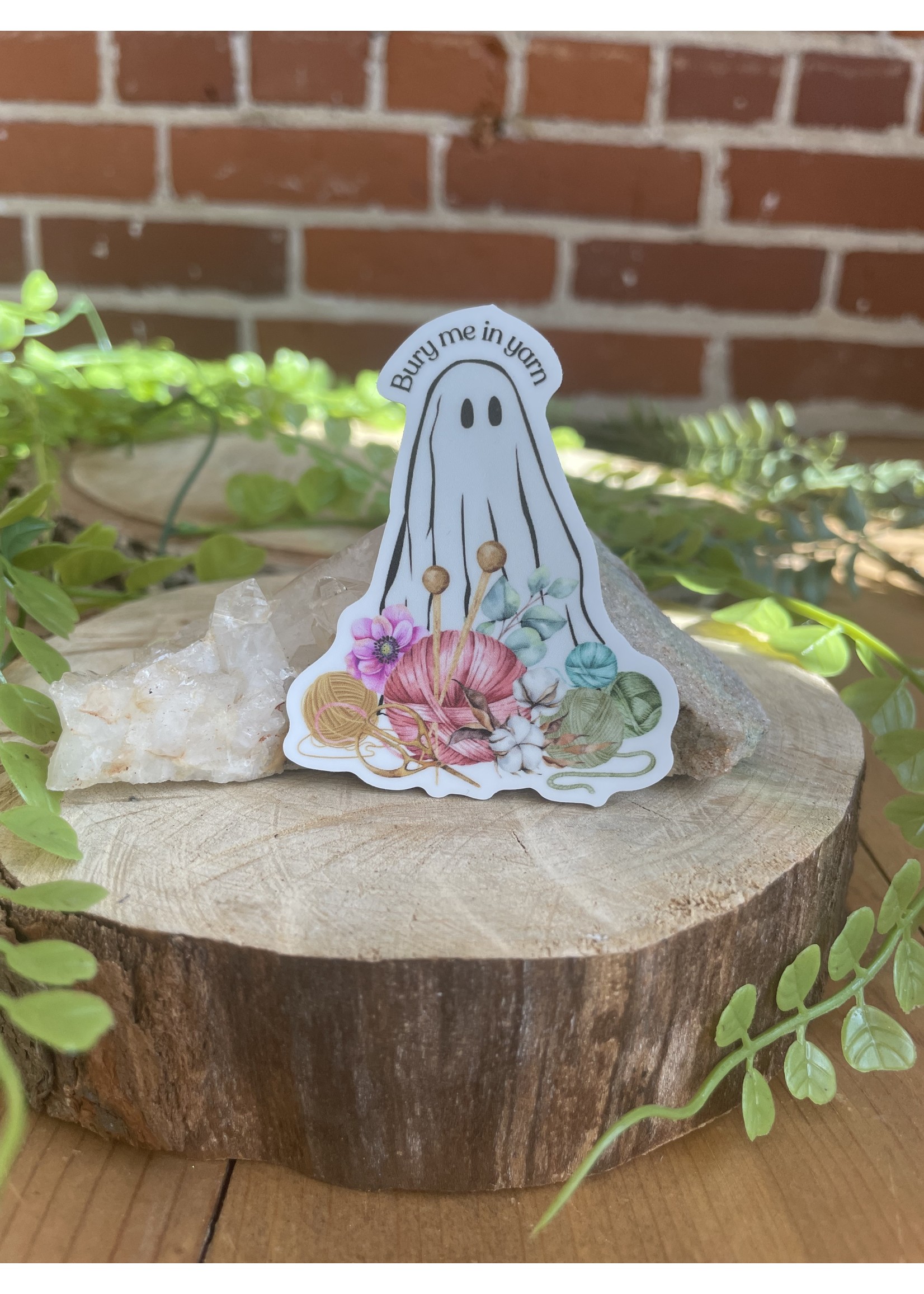 Tangled Up In Hue Sticker - Bury Me In Yarn