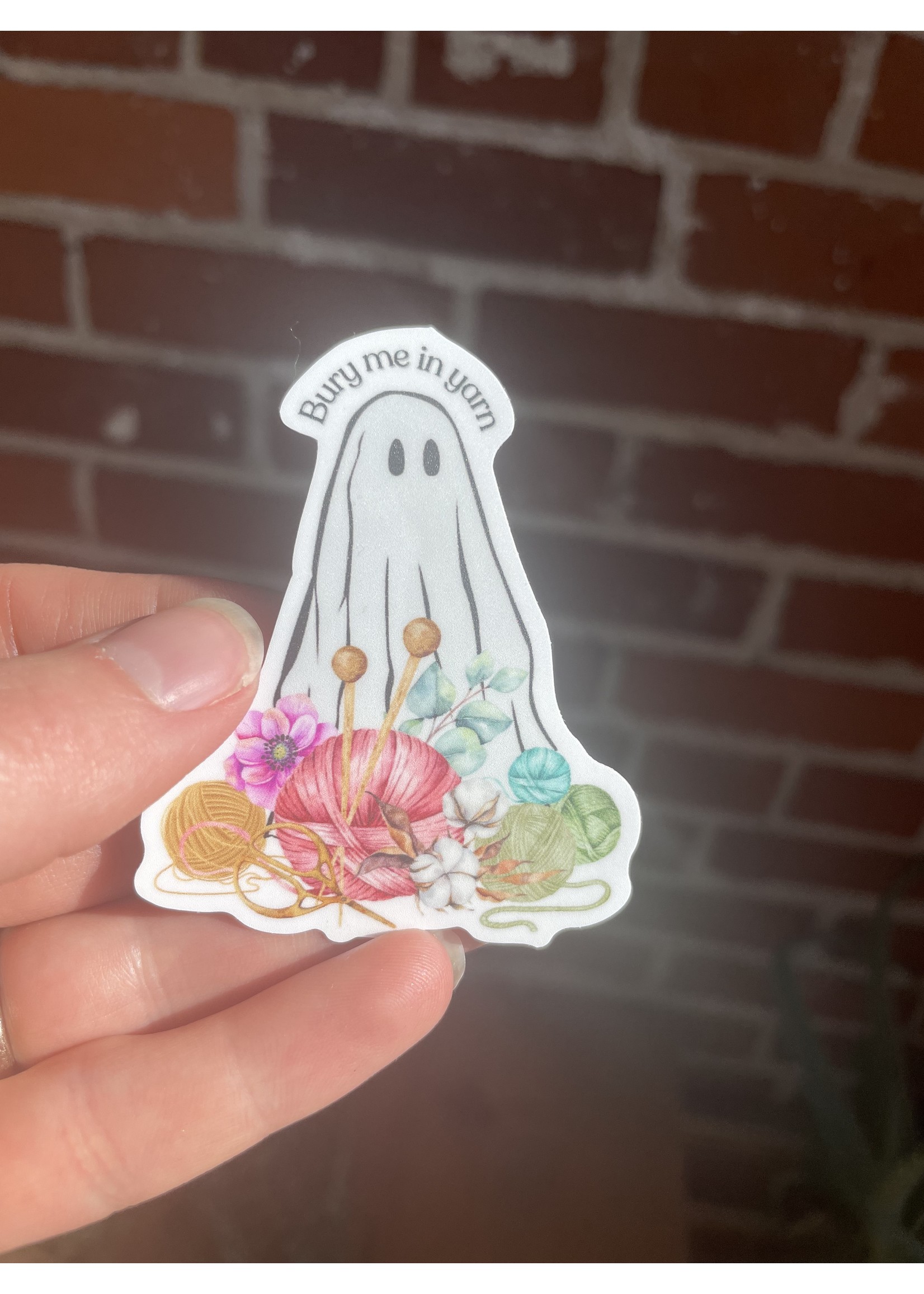 Tangled Up In Hue Sticker - Bury Me In Yarn